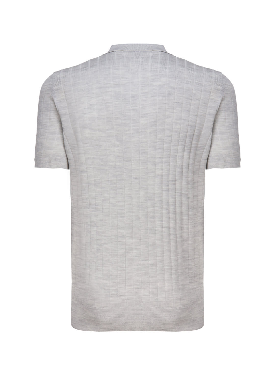 Shop Eleventy Short-sleeved Polo Shirt In Grey