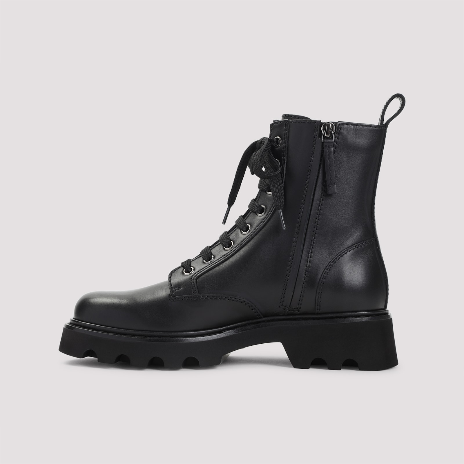 Roger Vivier Rangers Combat Boots Iconic Buckle In Black