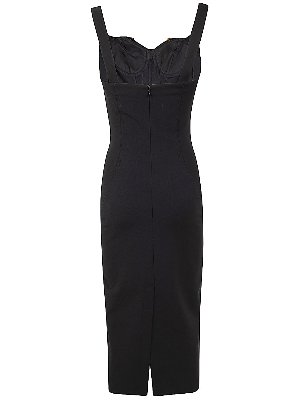 Versace Jeans Couture Midi Dress In Black