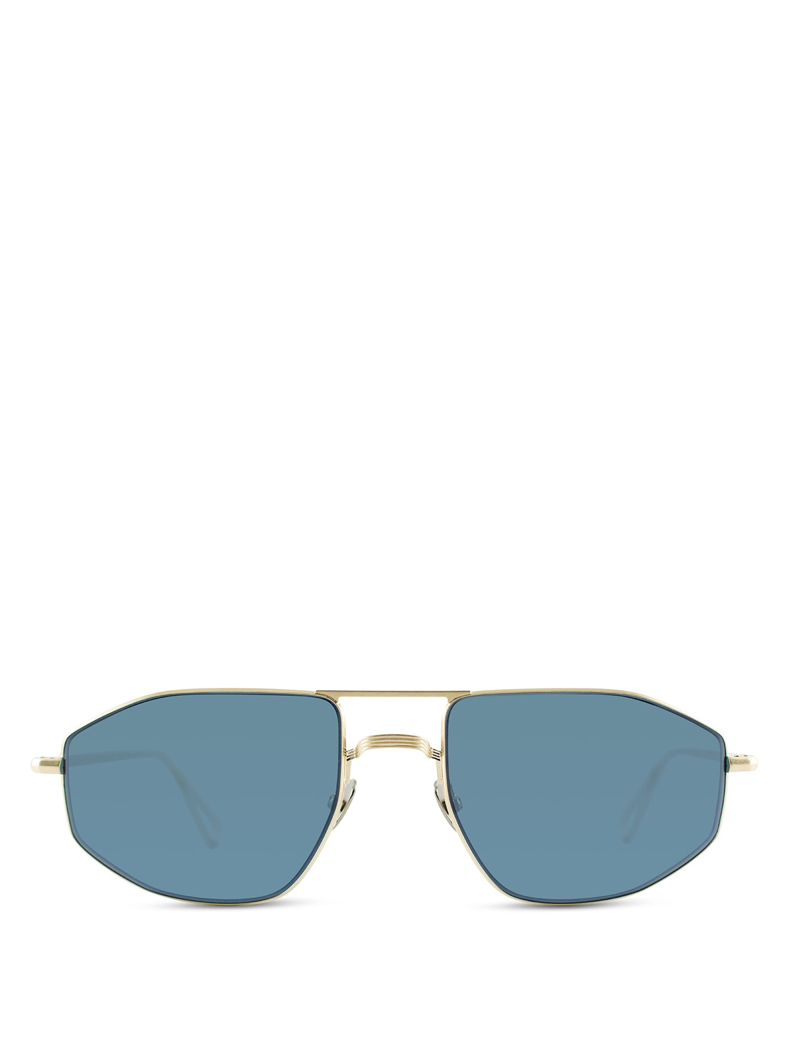 Ahlem Quai Dorsay Grey Gold Brushed Sunglasses