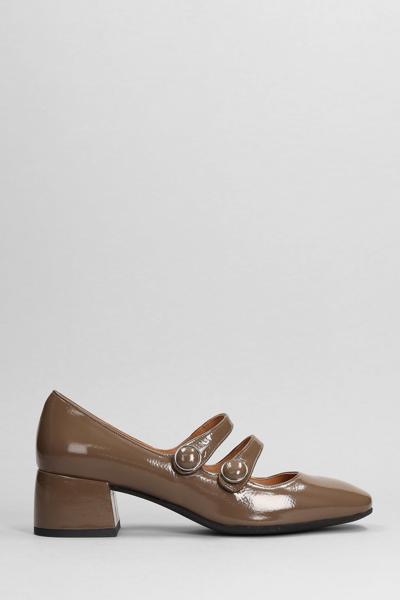 ROBERTO FESTA HELENA PUMPS IN TAUPE LEATHER