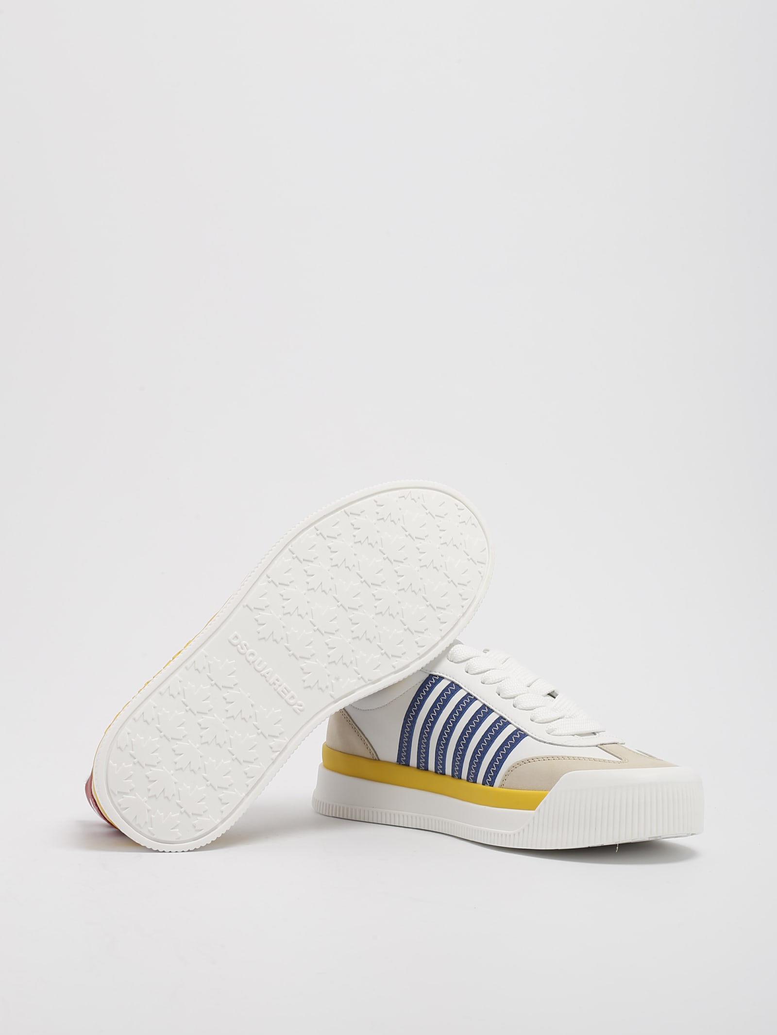 Shop Dsquared2 Sneakers Sneaker In Panna