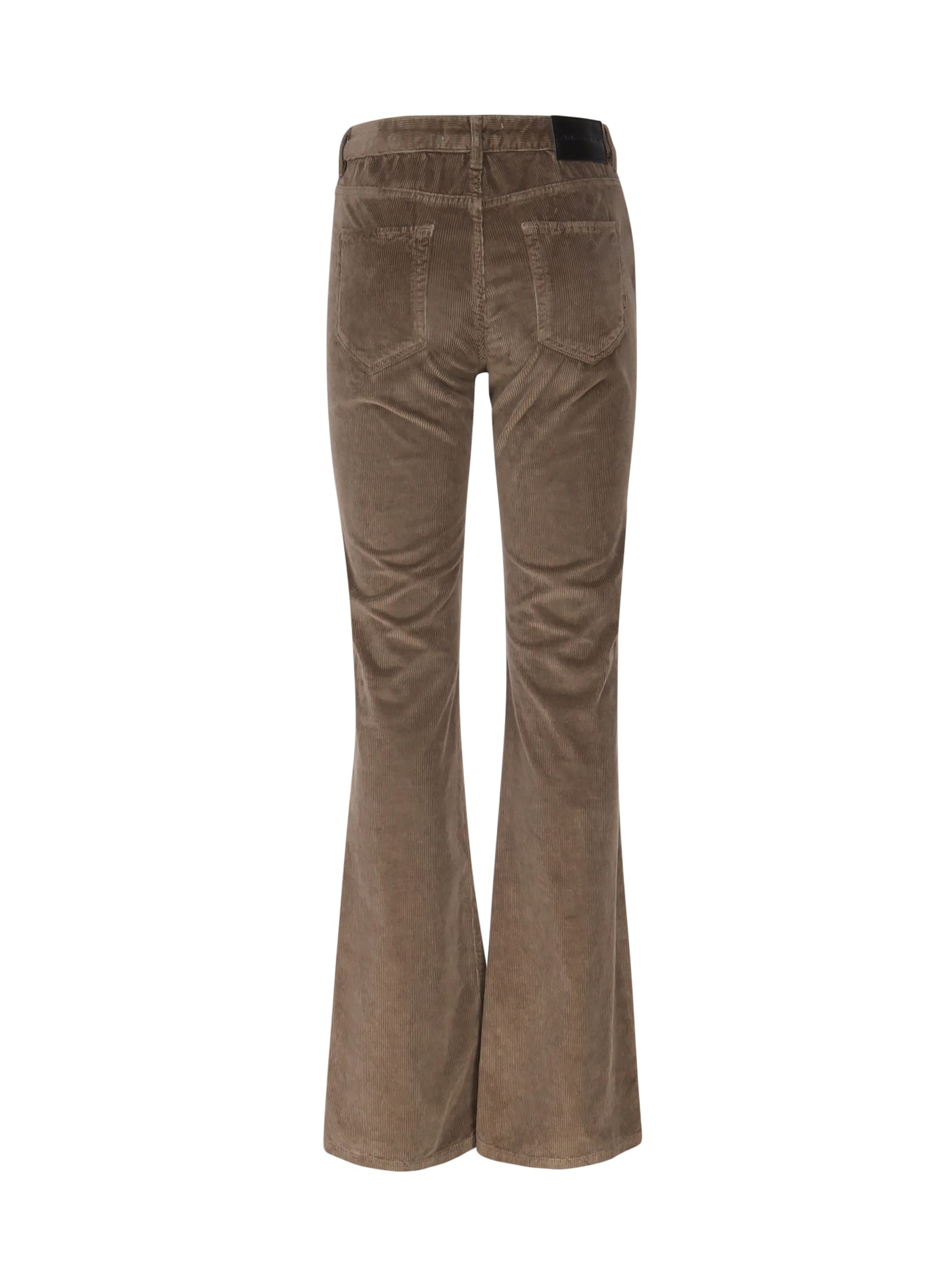 Shop Pinko Flora Flared Trousers In Brown