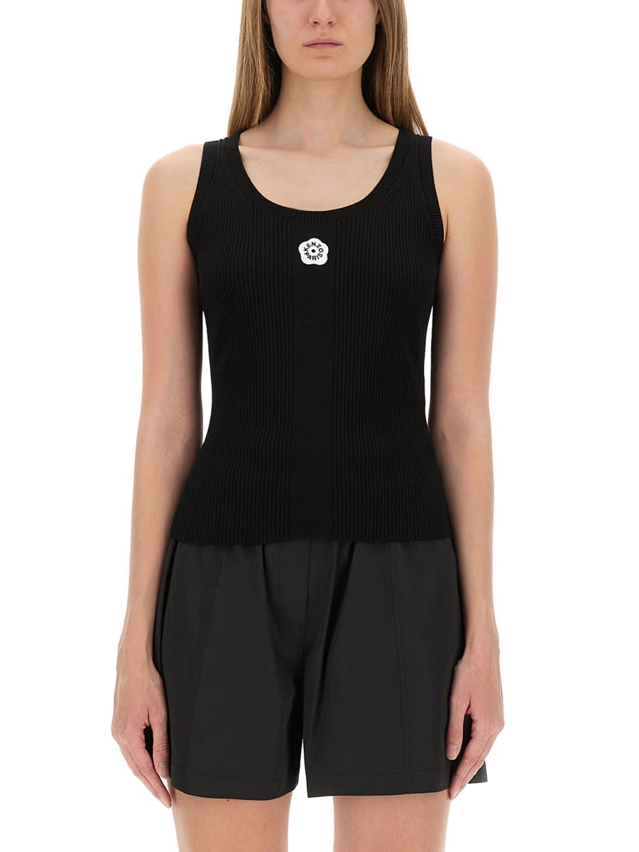 Kenzo Tank Top With Embroidery Boke Flower 2.0