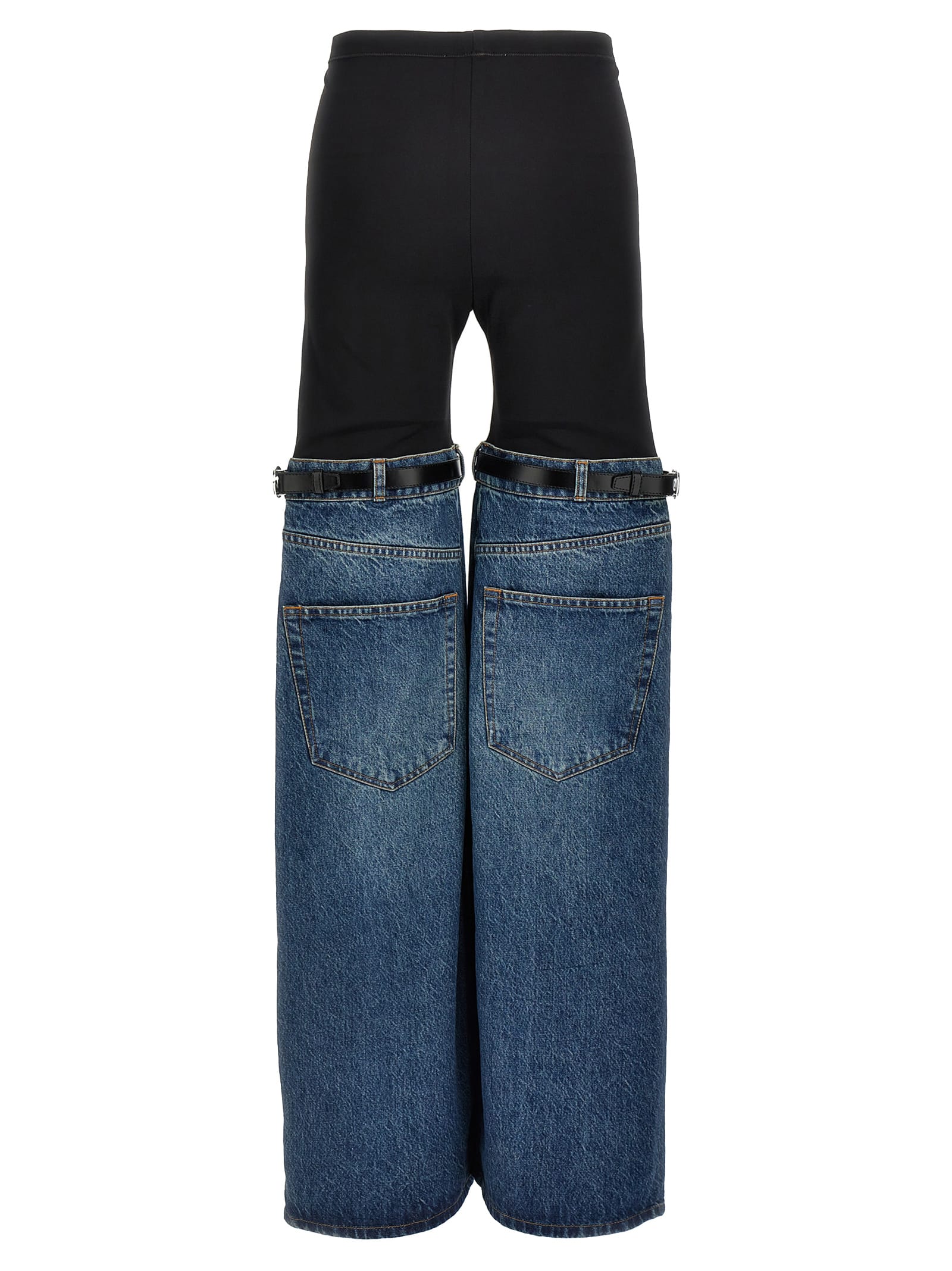 Shop Coperni Hybrid Pants In Blue/blue