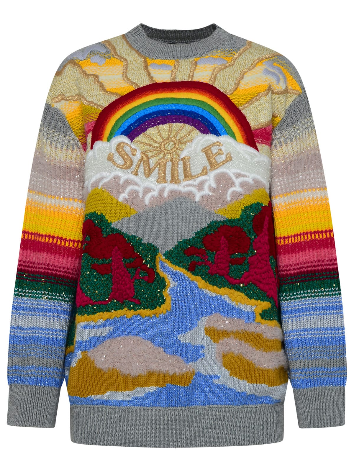 Shop Stella Mccartney Multicolor Wool Blend King Sweater