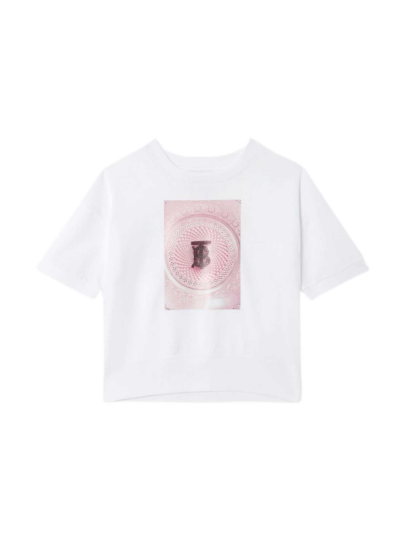 Click to view more detailed imagery on our partner's website Burberry Kids' White T-shirt In Bianco