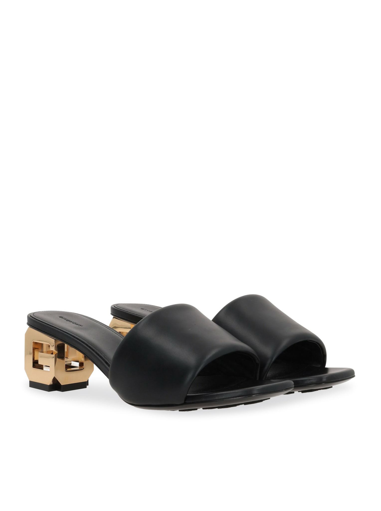 Shop Givenchy G Cube Mules 45 Mm In Black