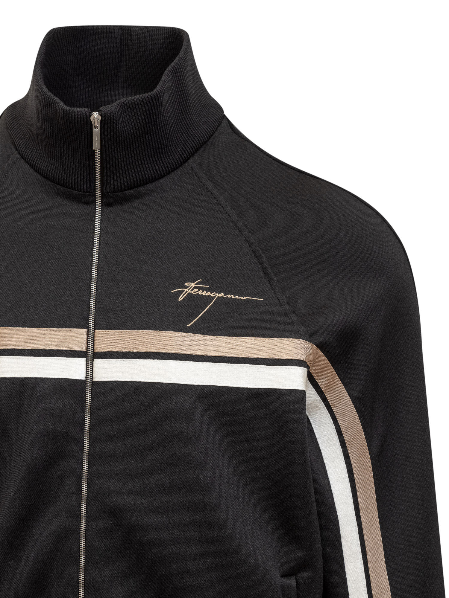 Shop Ferragamo Blouson In Nero