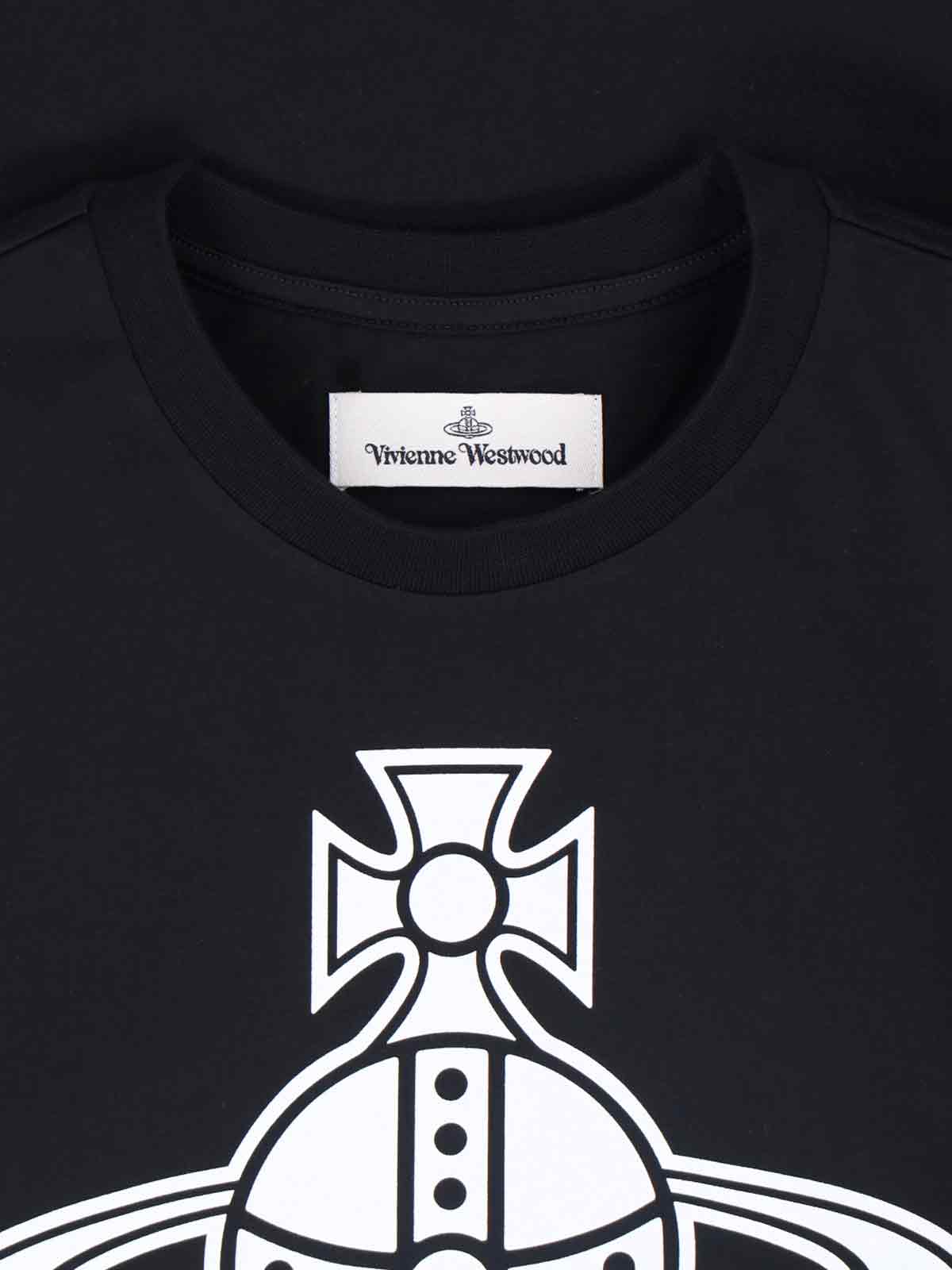 Vivienne Westwood Classic Black T-shirt With Fitted Silhouette In Black