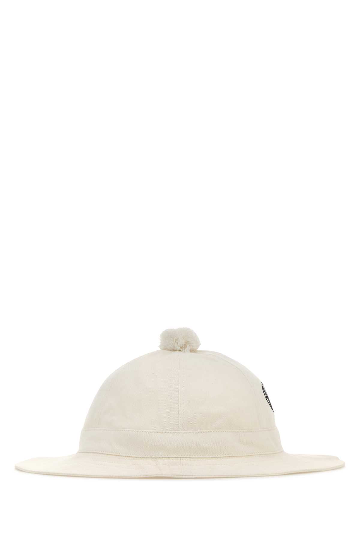 Bode White Cotton Bucket Hat In White