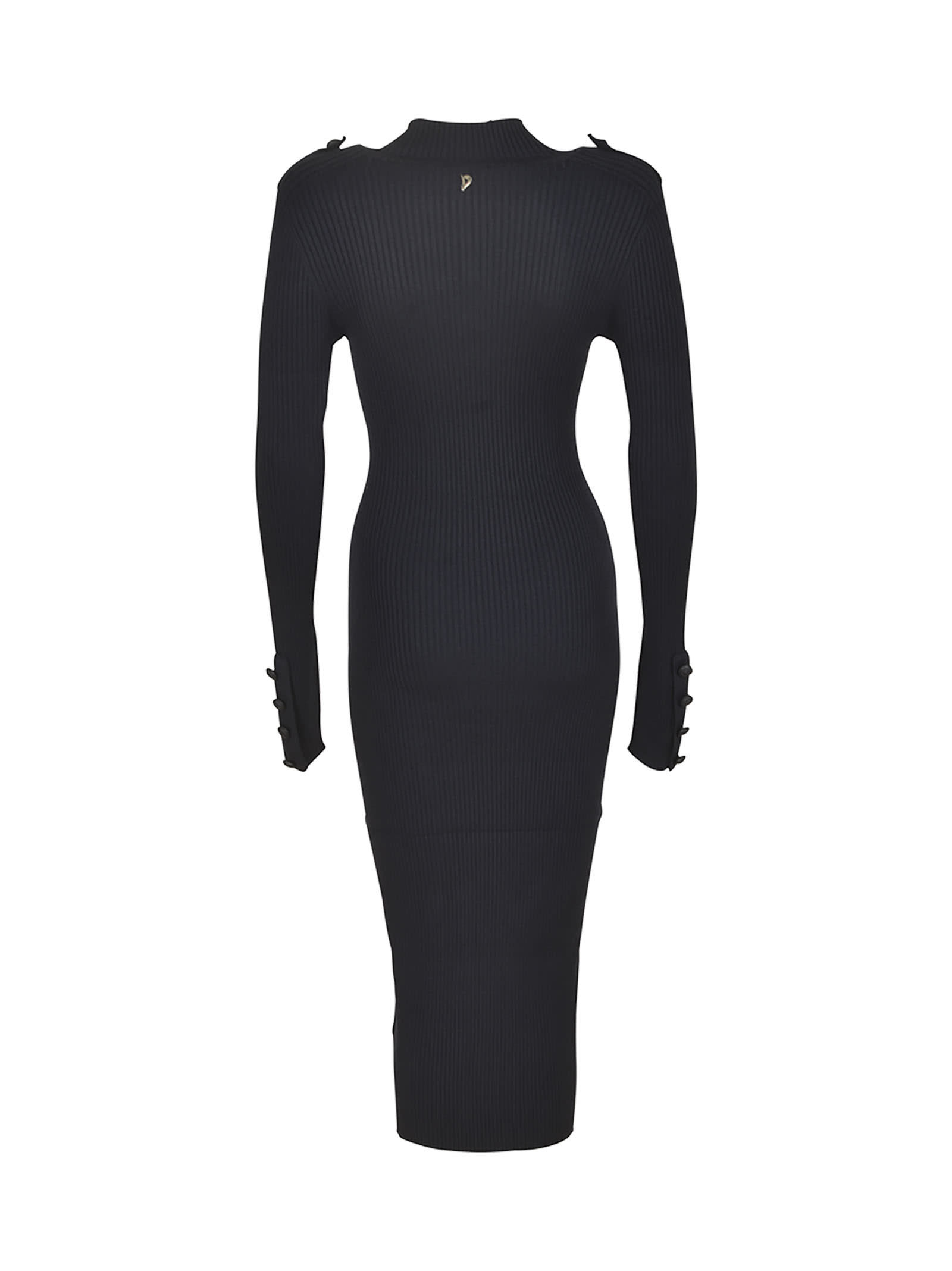 Shop Dondup Ribbed Dress In 890