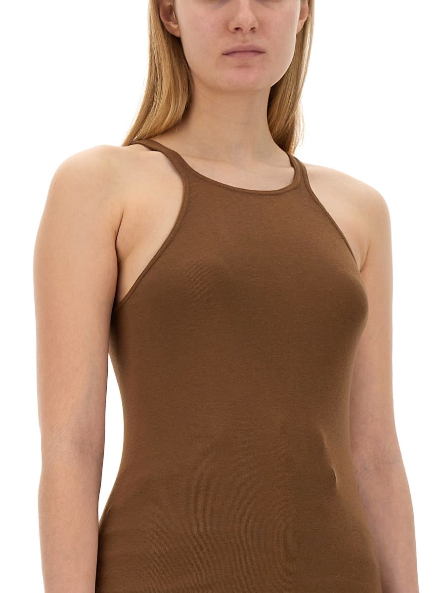 Shop Drkshdw Racer Back T-shirt In Brown