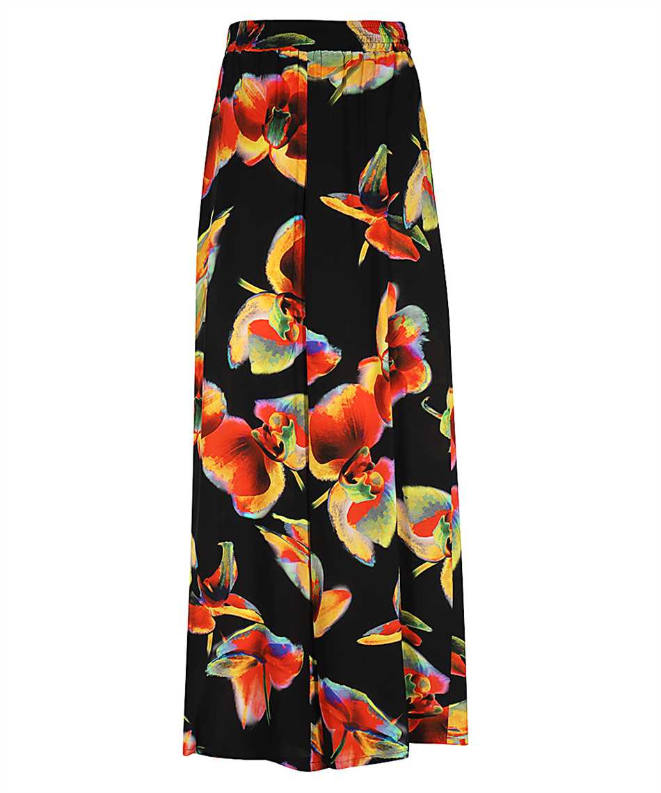 Solarised Orchid Wide Leg Trousers In Black