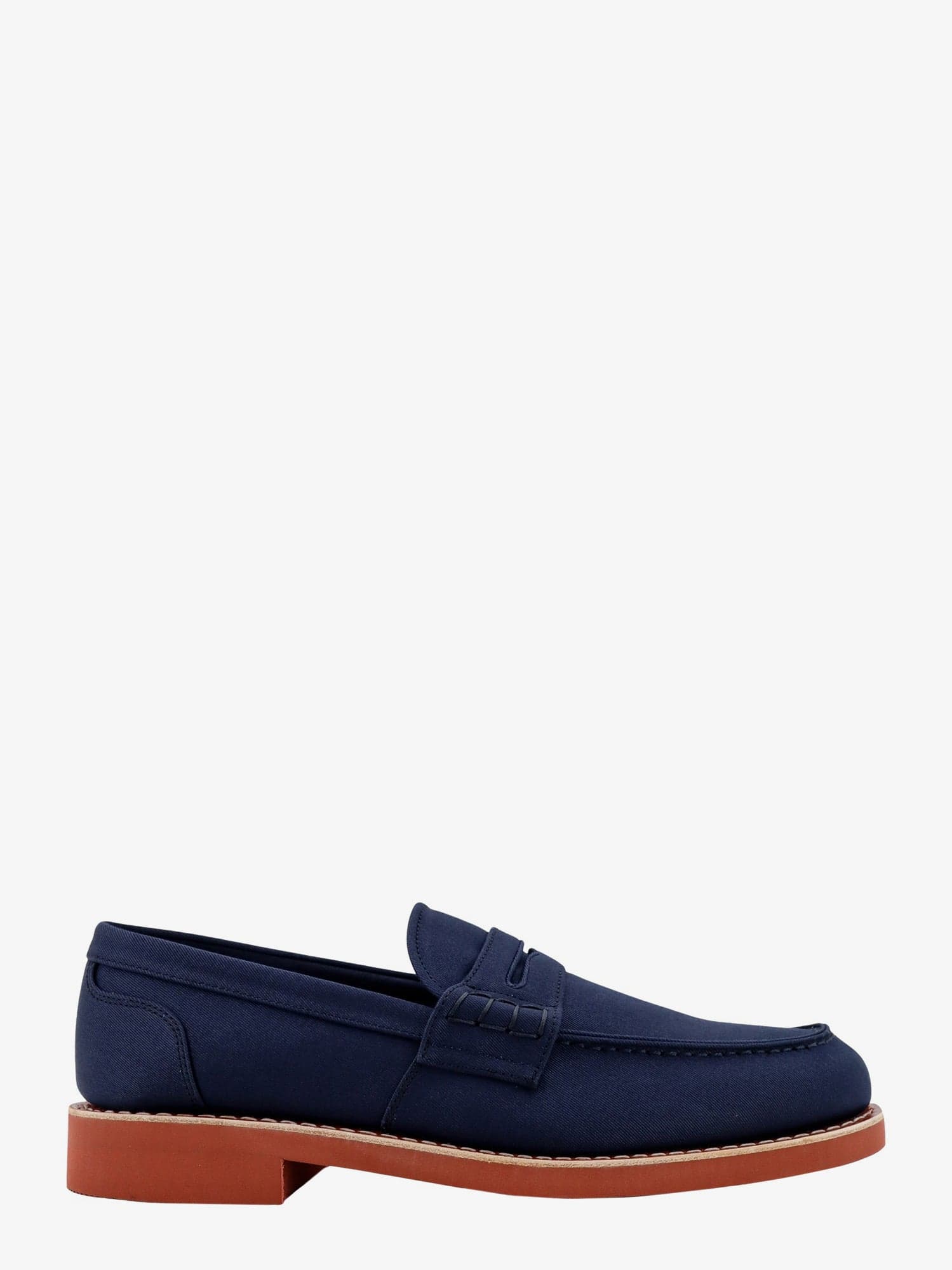 Church's Round Head Loafer Shoes In Blue