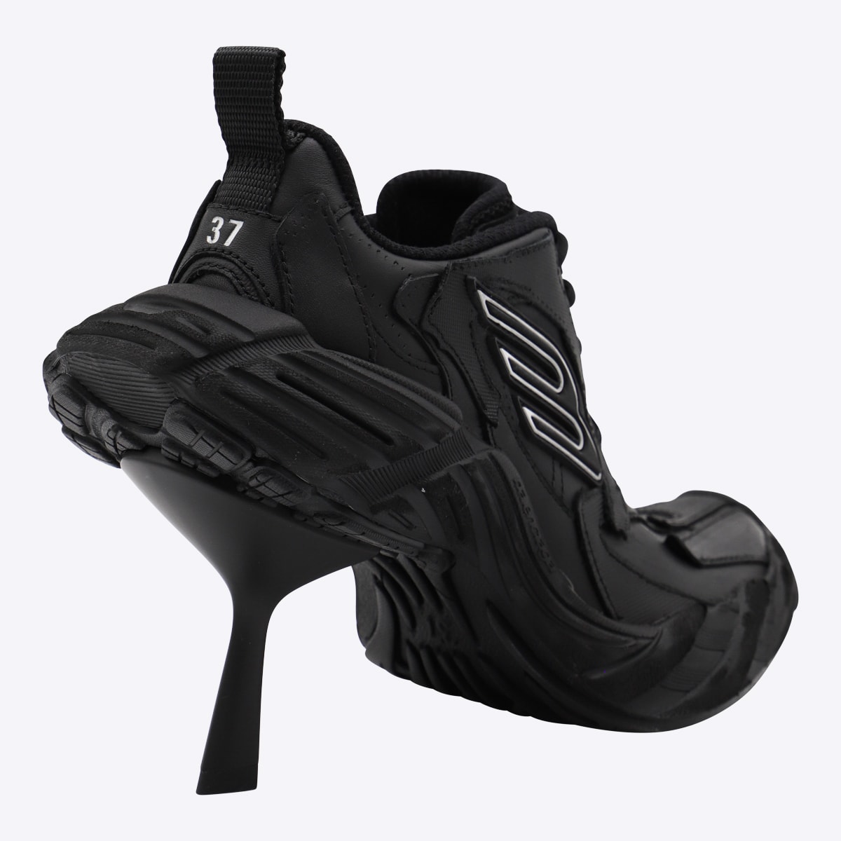 Balenciaga Monday Heels In Cowskin And Polyester Shoes