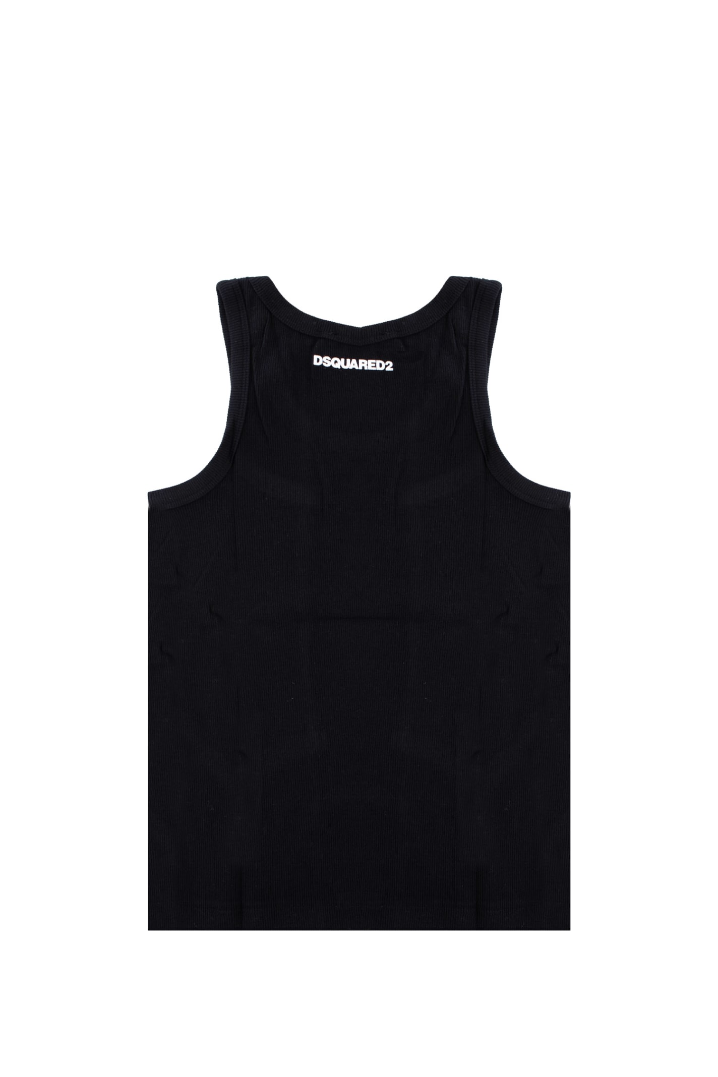 Shop Dsquared2 Cotton Tank Top In Back