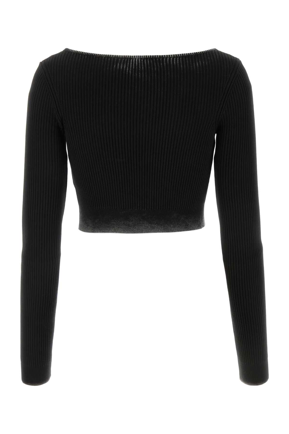 Shop Diesel Black Cotton M-latina Cardigan In 9xx