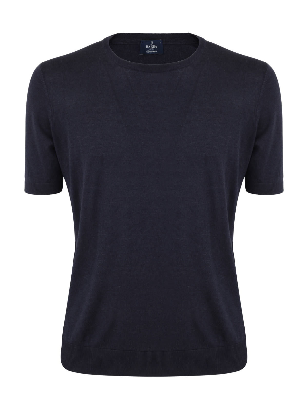 Barba Napoli Silk Short Sleeves Crew Neck T-shirt