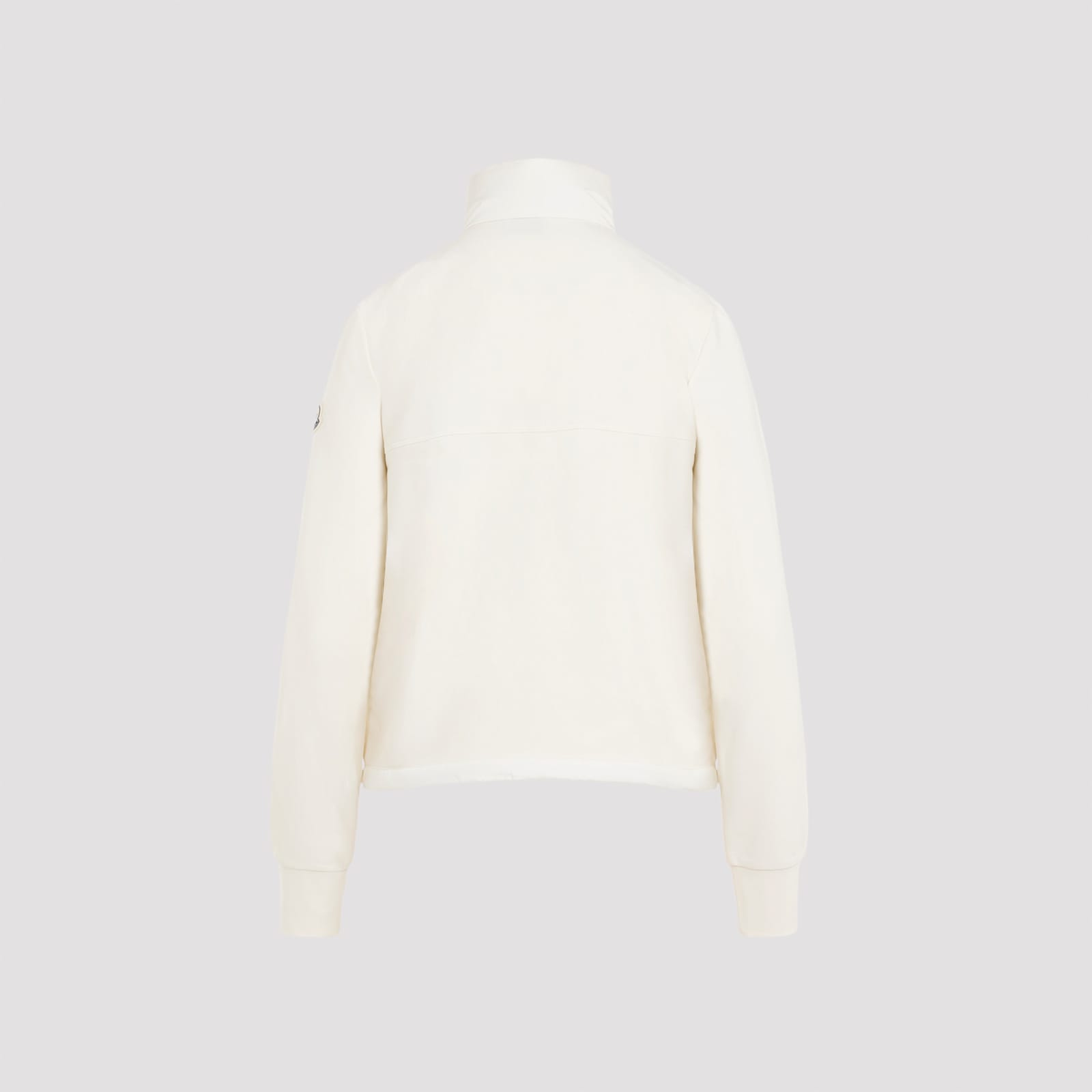 Shop Moncler Viscose Sweatshirt In Natural