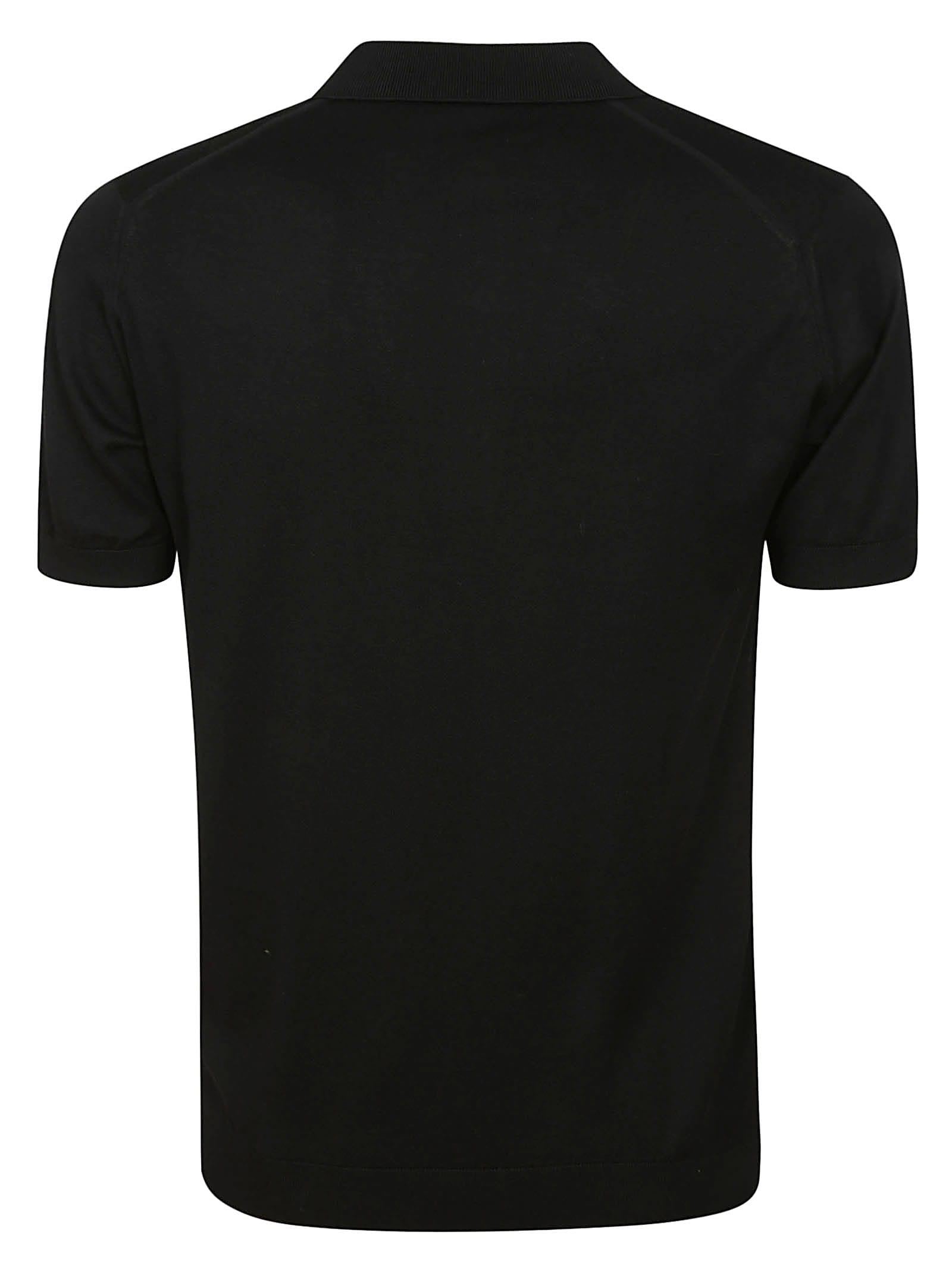 Shop John Smedley Adrian Shirt Ss In Black
