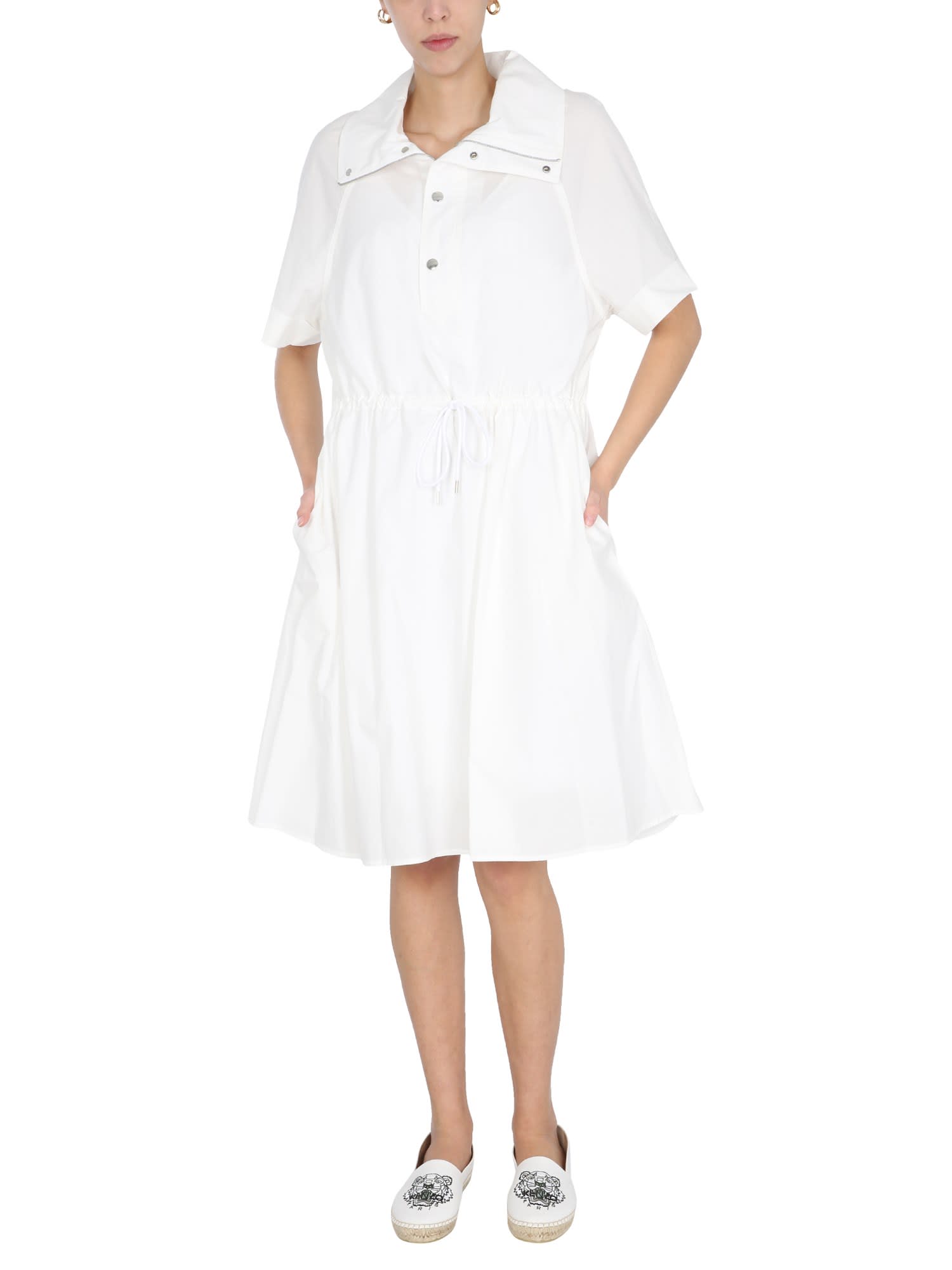 Photo of  Kenzo Chemisier Dress With Drawstring- shop Kenzo Dresses online sales