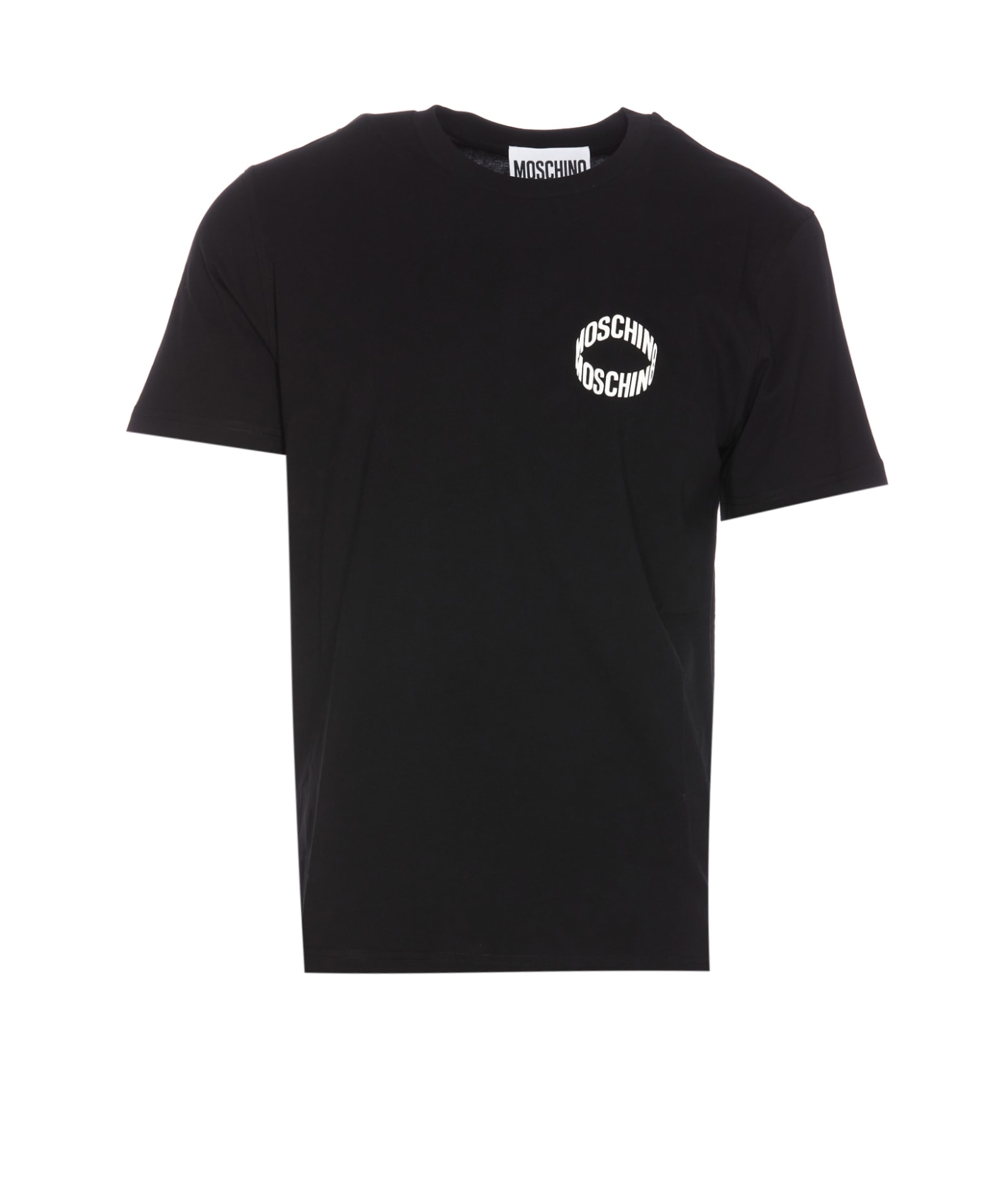 Shop Moschino Loop T-shirt In Black