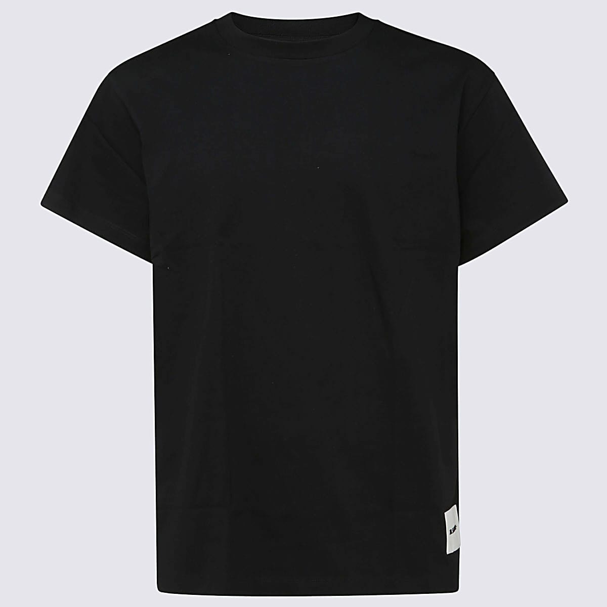 Shop Jil Sander Black Cotton 3-pack T-shirt In Black/black/black