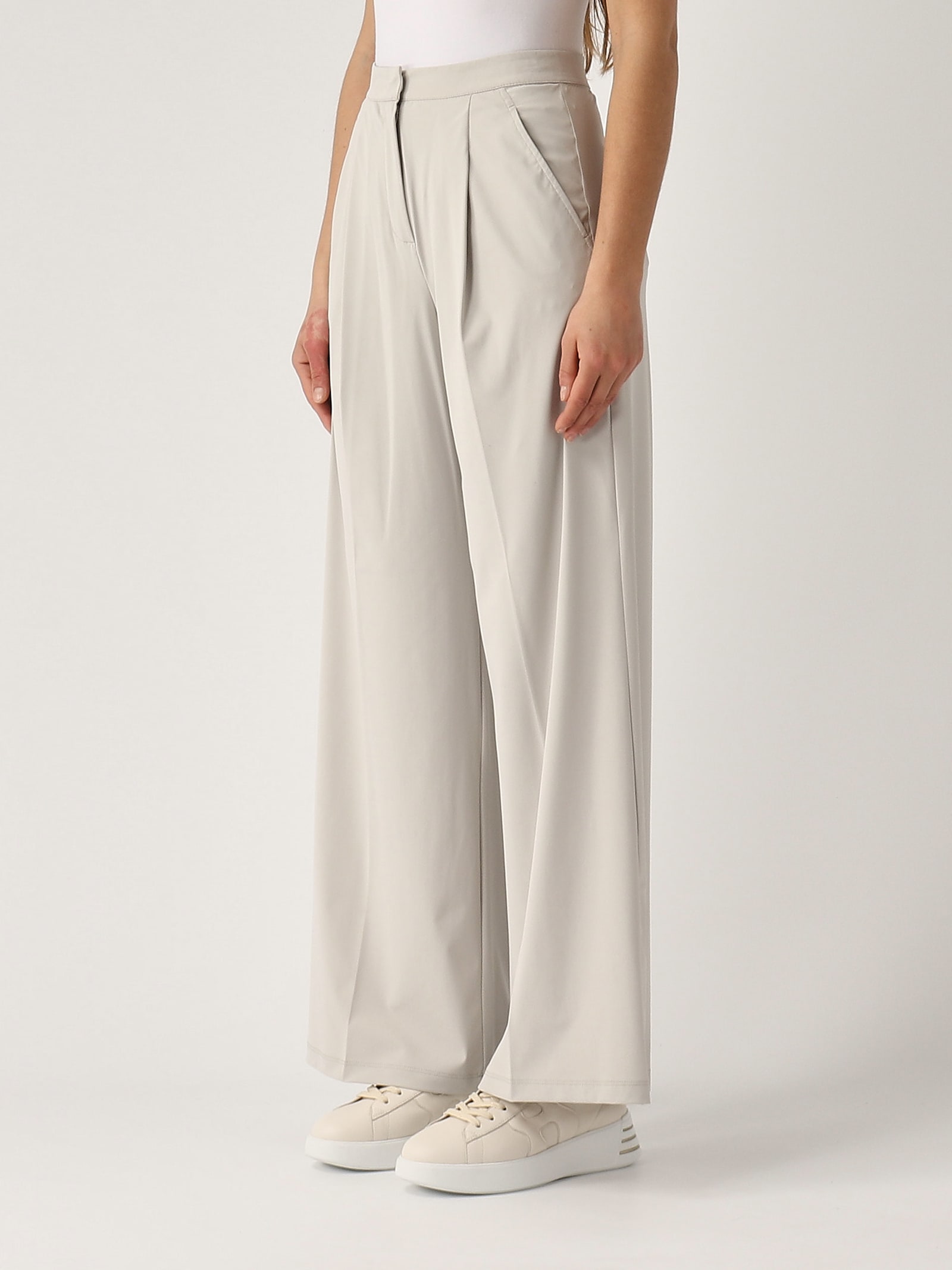 Max Mara Ribes Trousers In Mastice