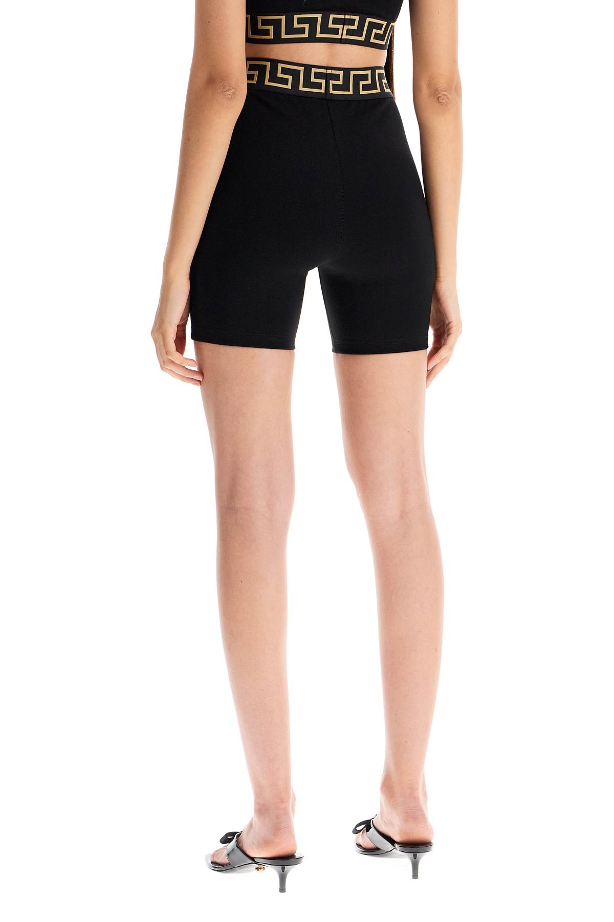 VERSACE GRECA PRINT SHORTS