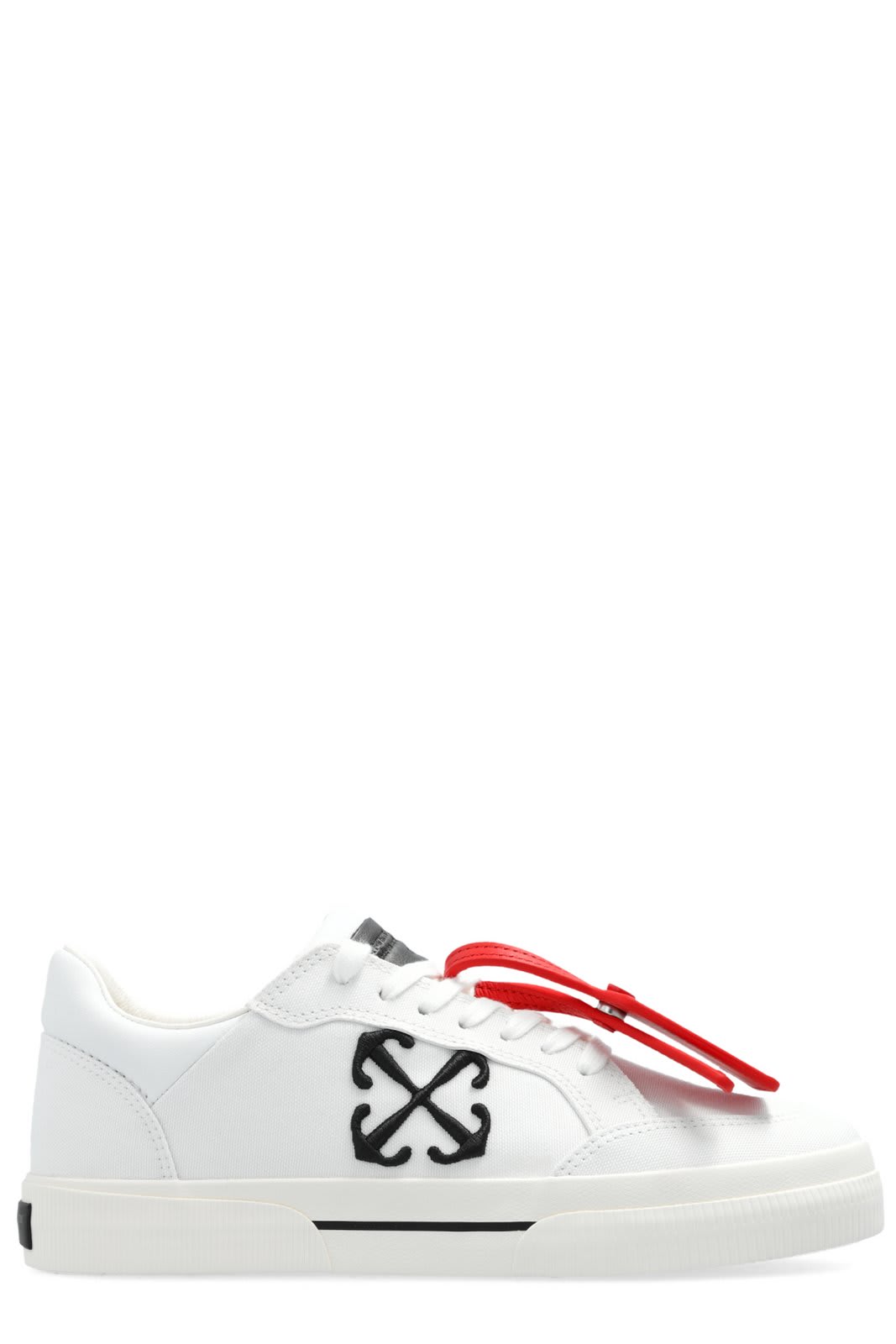 Shop Off-white New Low Vulcanized Lace-up Sneakers In White