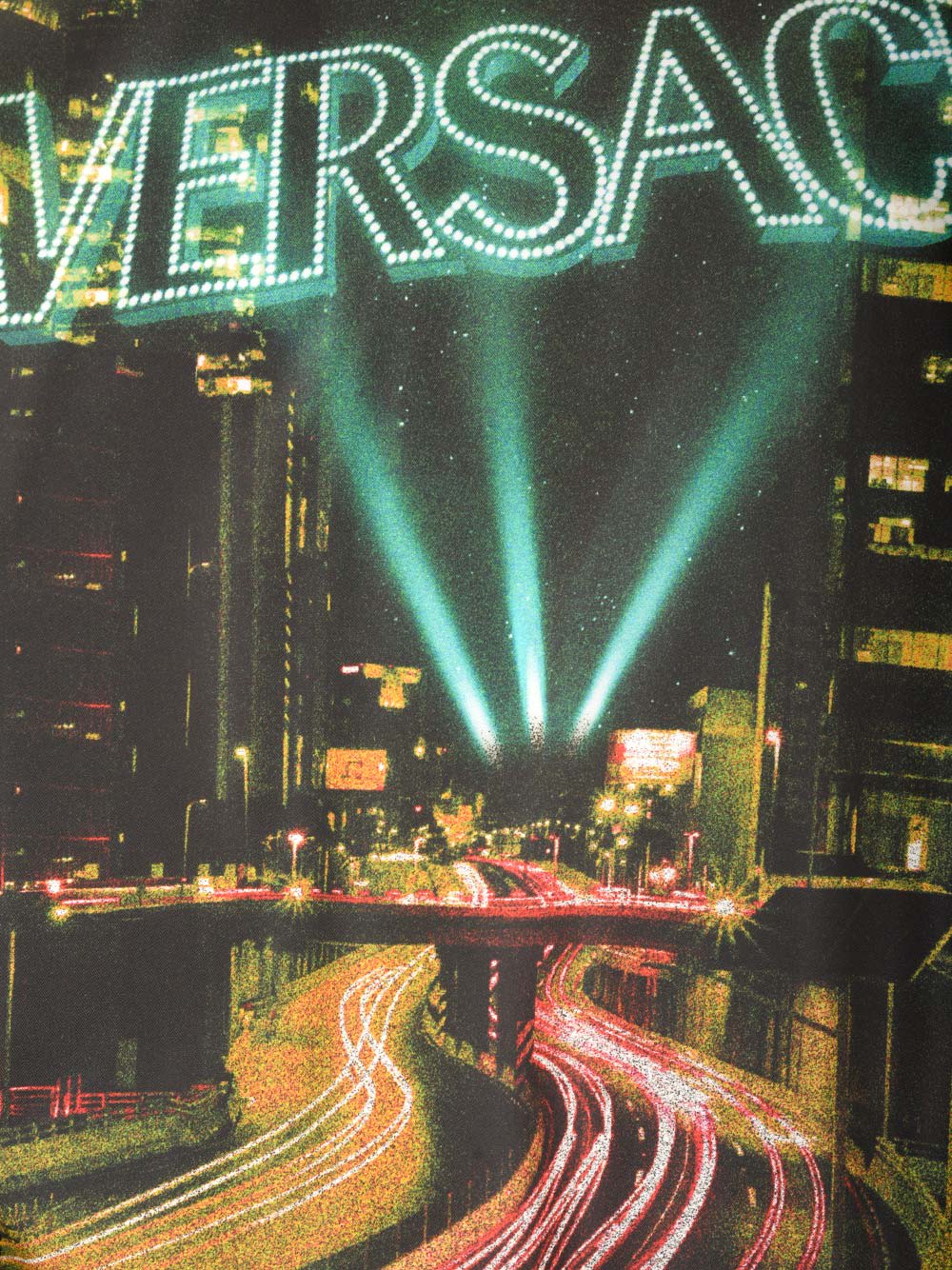 Shop Versace City Lights Bomber Jacket In Multicolour