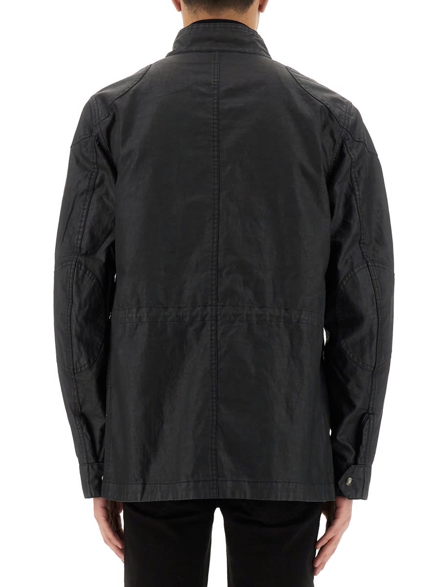 Belstaff Men's Fieldmaster Wax Jacket In Black