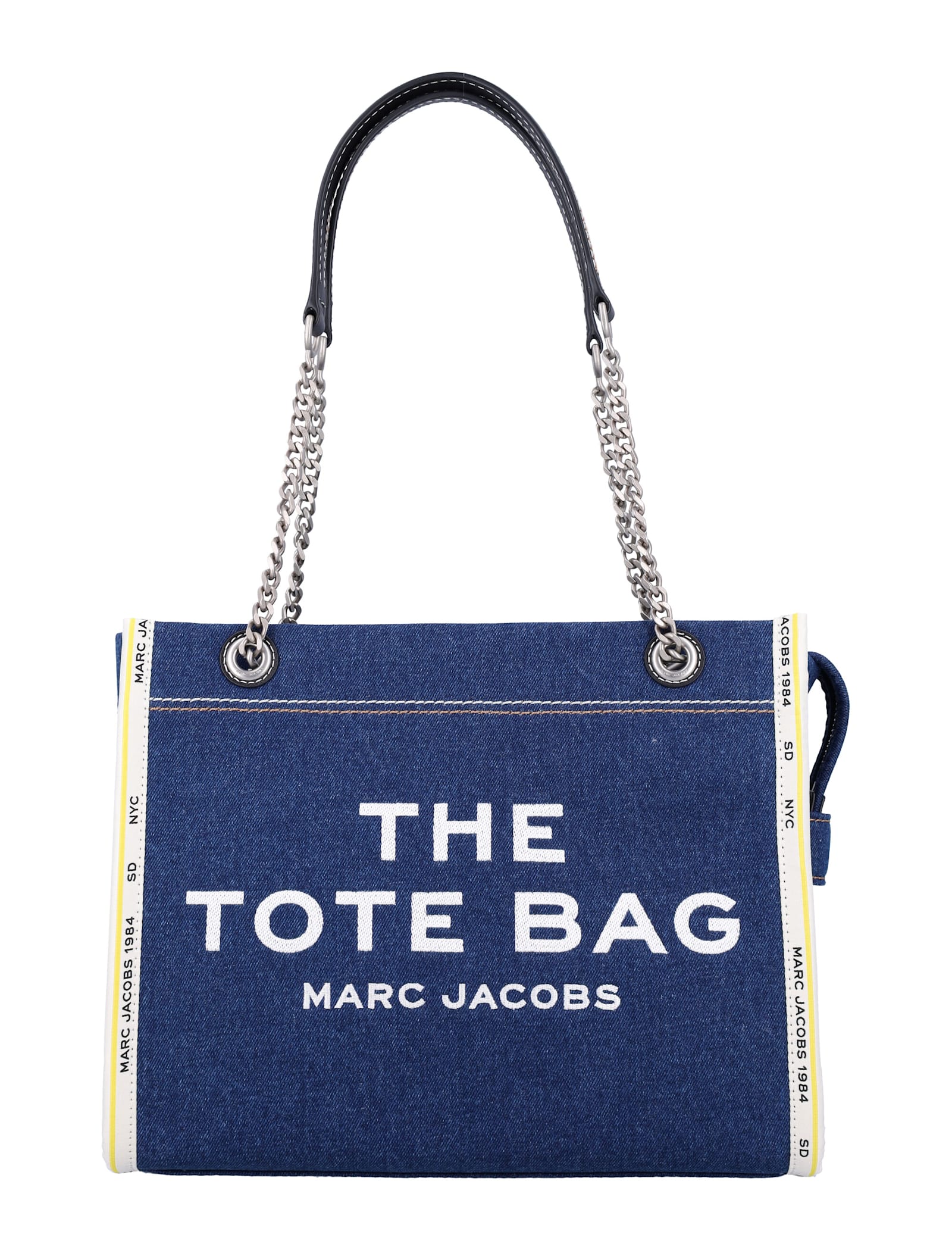 Shop Marc Jacobs The Medium Tote Bag In Dark Wash