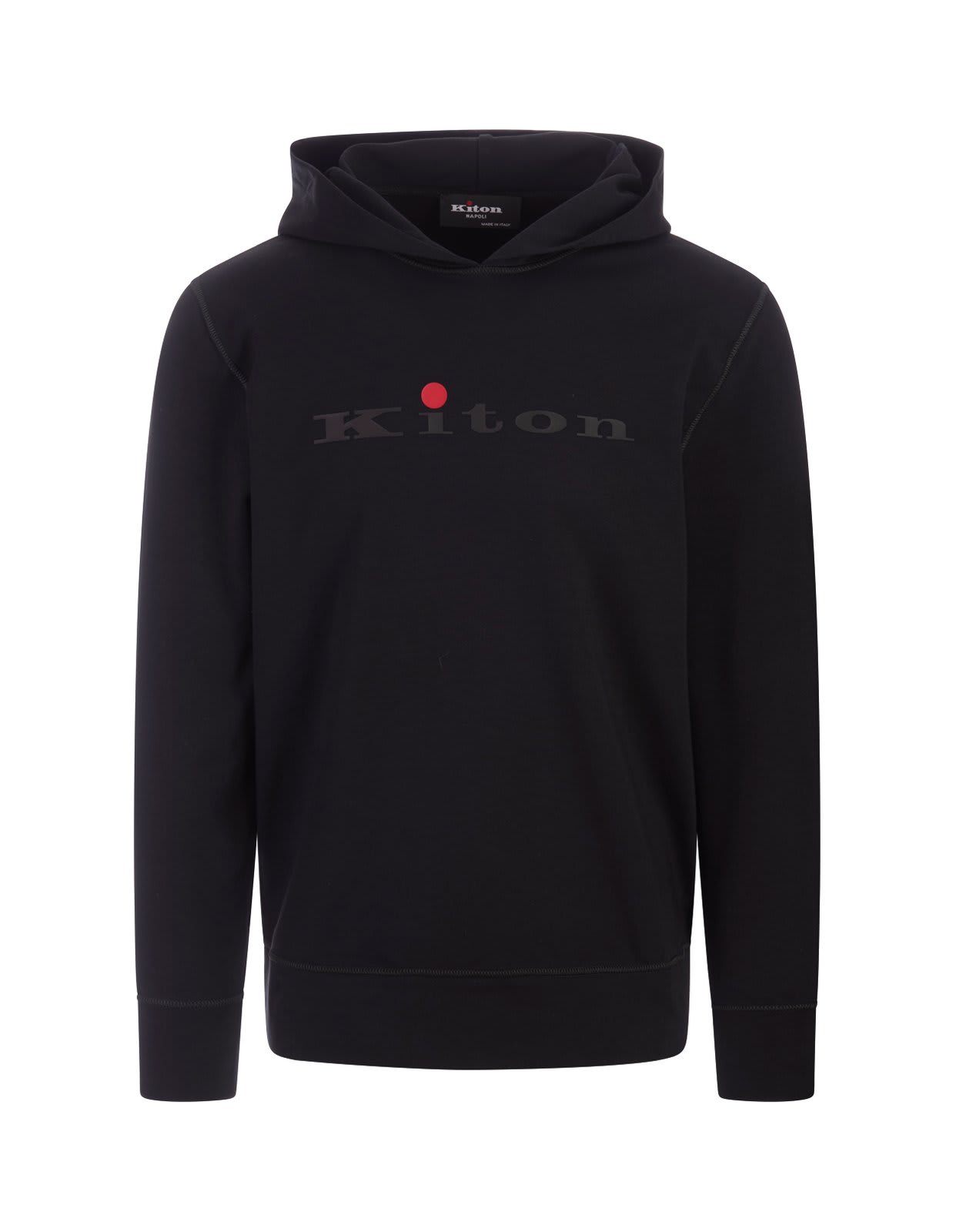 Stretch Logo-rubberised Hoodie Kiton