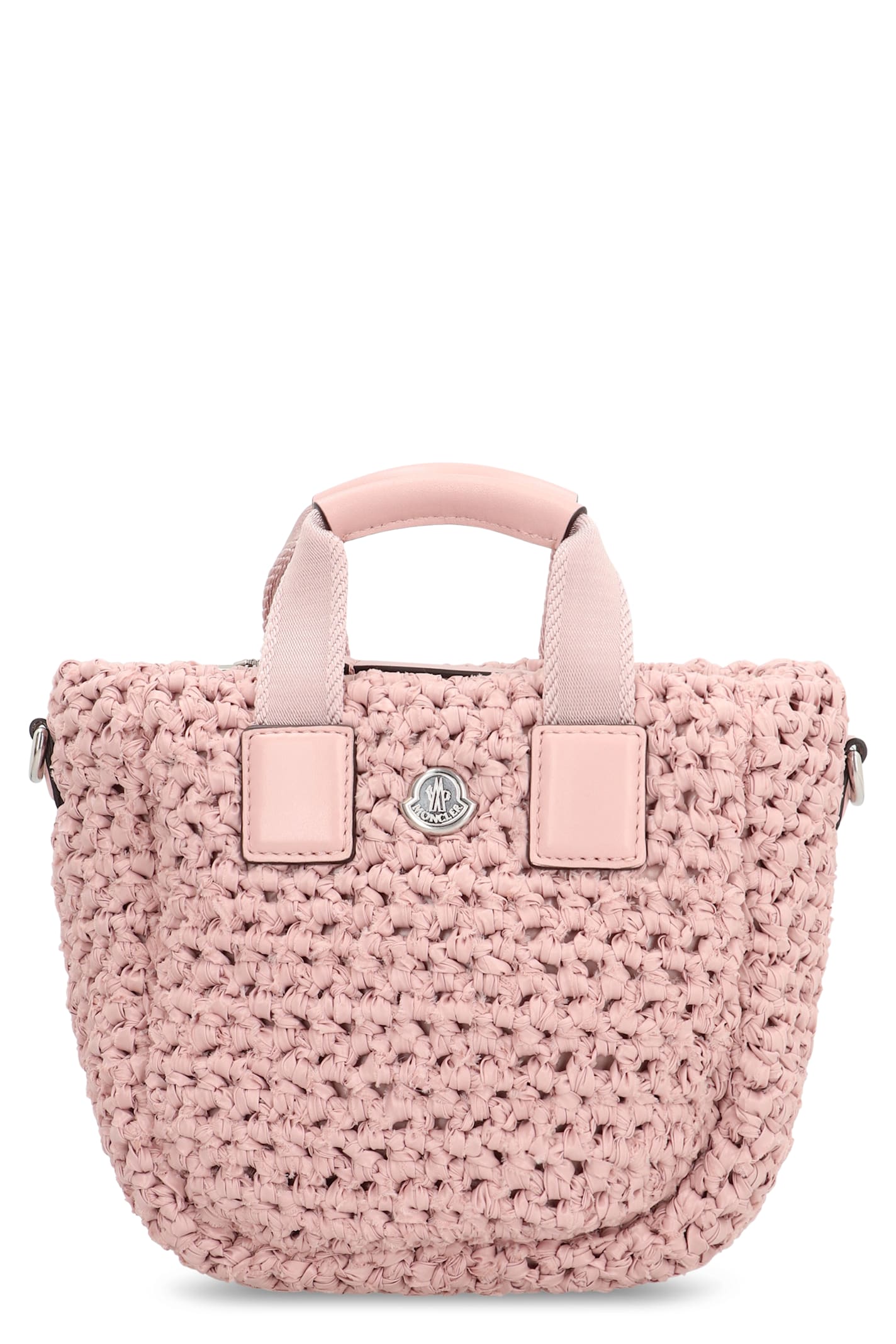 Moncler Small Caradoc Tote Bag In Pink