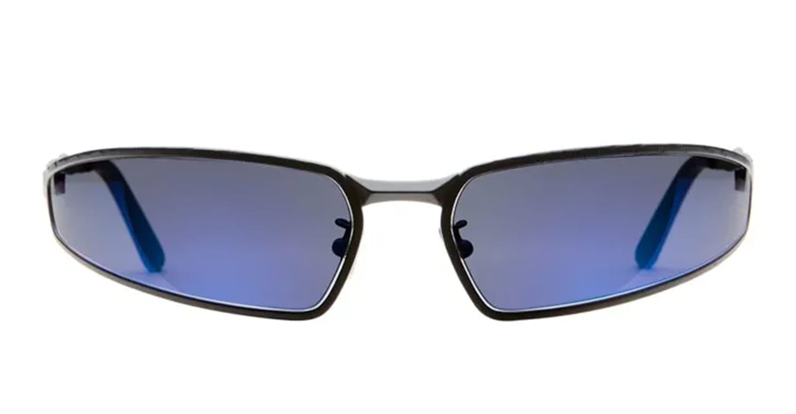 Kuboraum Mask H34 Bm - Black Matte Sunglasses In Blue