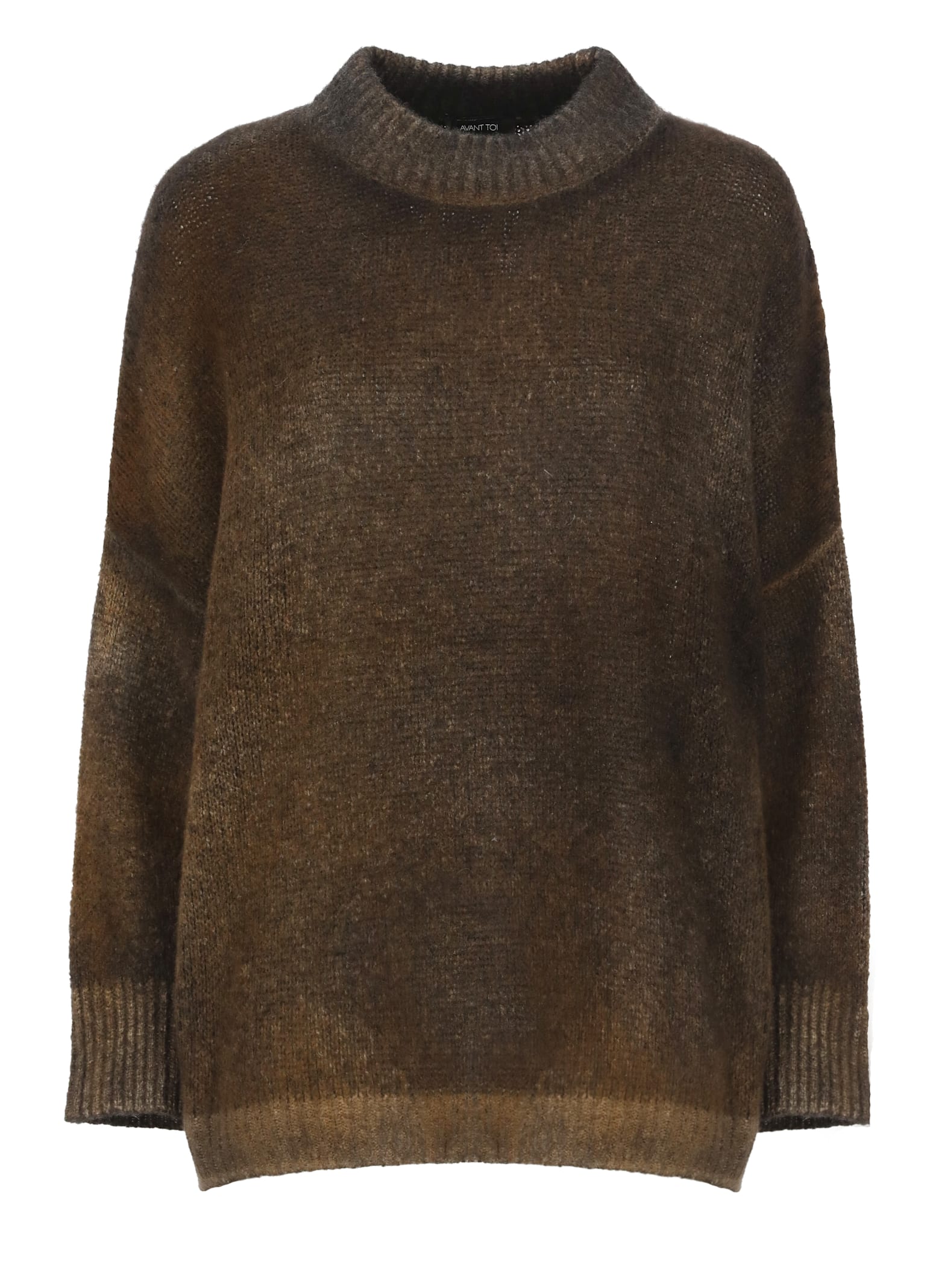 Shop Avant Toi Cashmere And Silk Sweater In Brown