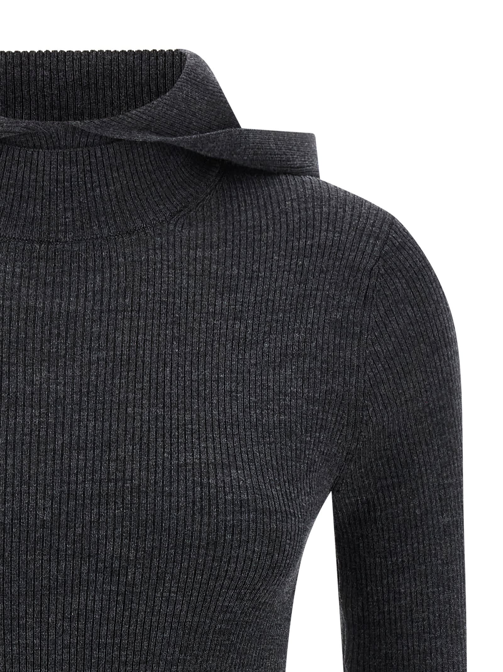 P.a.r.o.s.h Leila25 Hooded Sweater In Gray