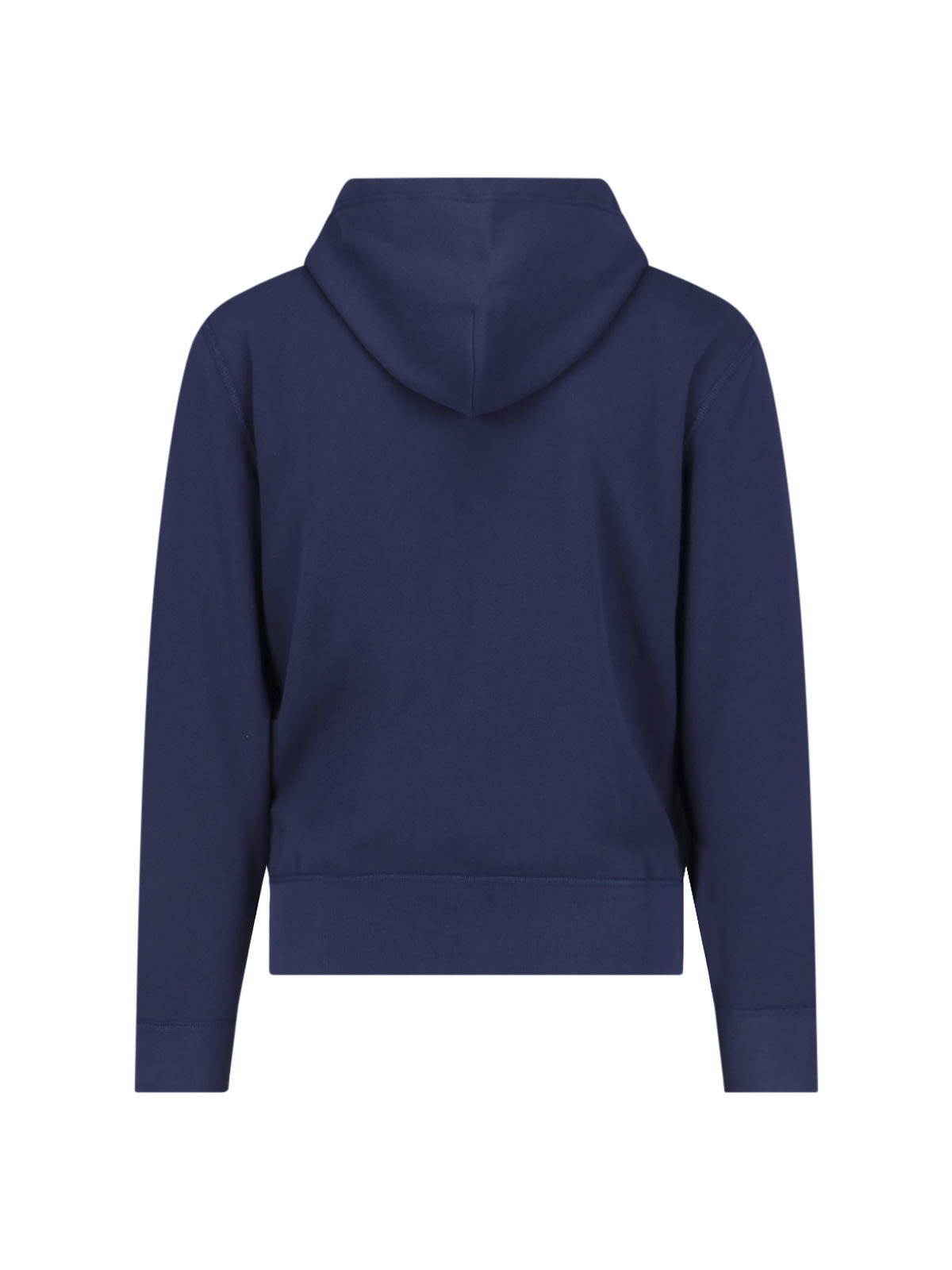 Ralph Lauren Zip Logo Hoodie In Blue