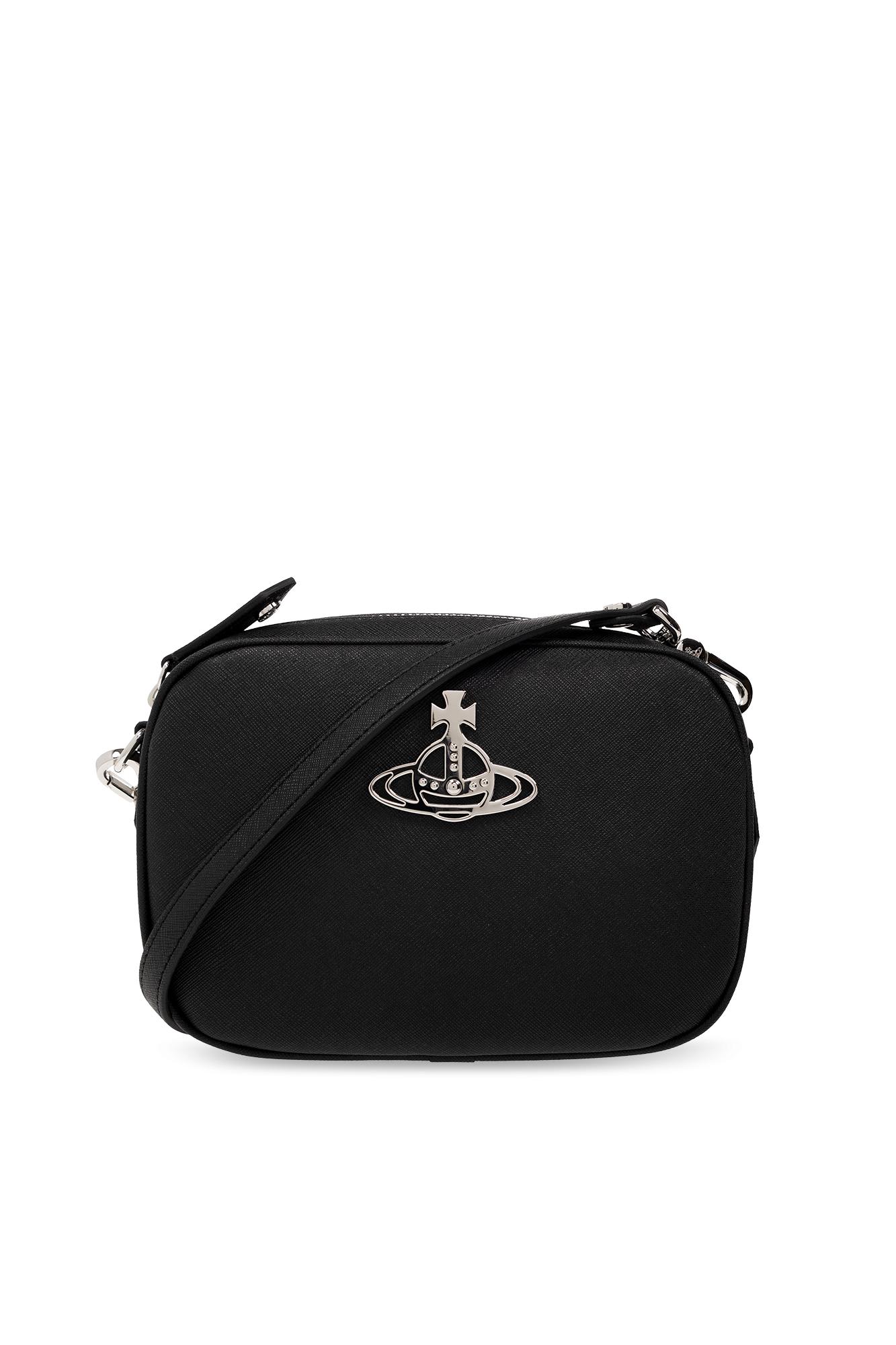 Shop Vivienne Westwood Anna Shoulder Bag In Black