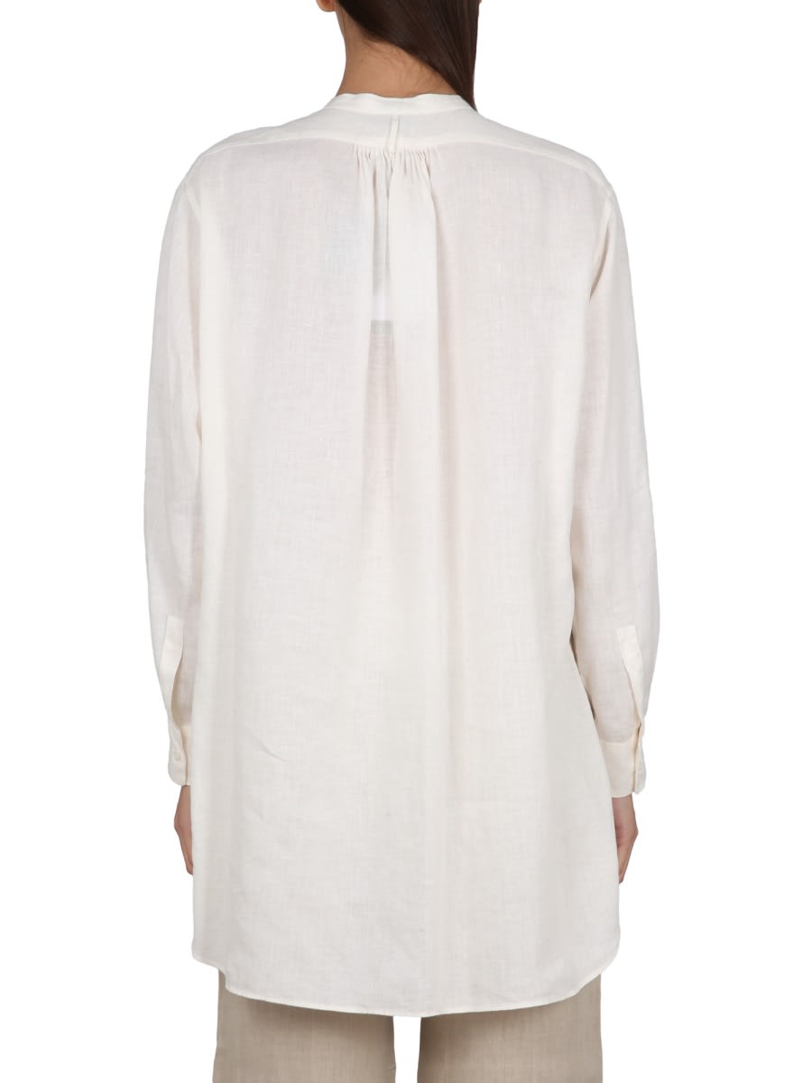 Shop Aspesi Tunic Shirt In Ivory