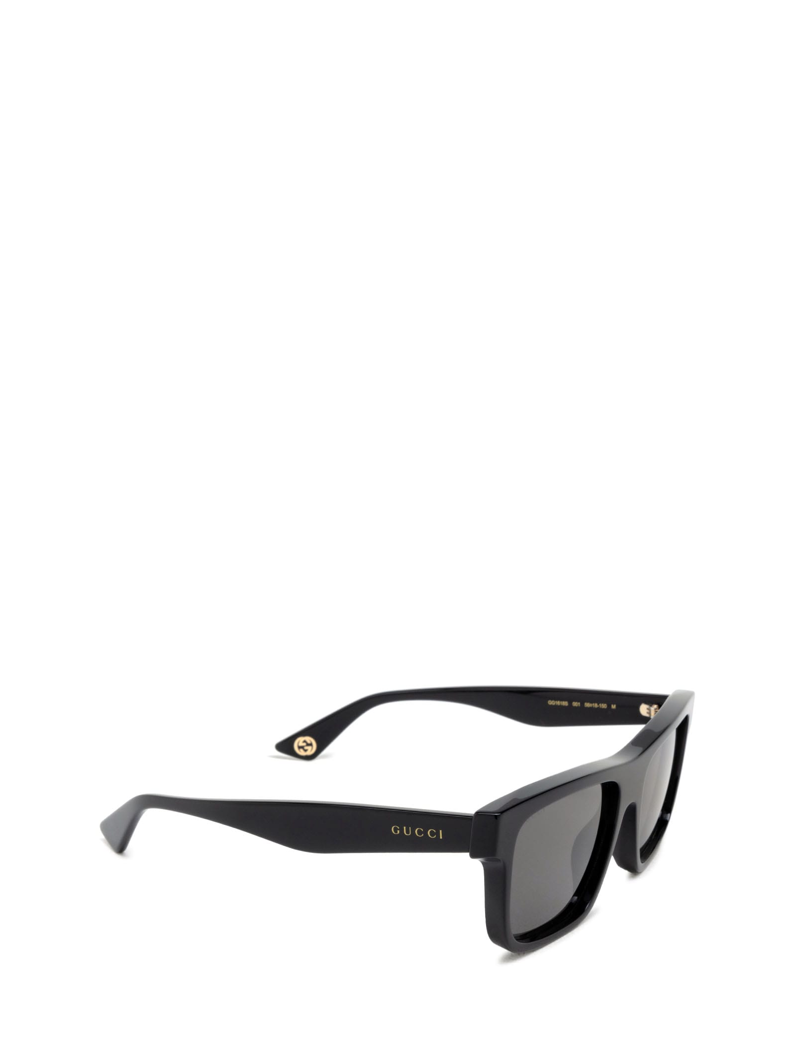 Shop Gucci Gg1618s Black Sunglasses