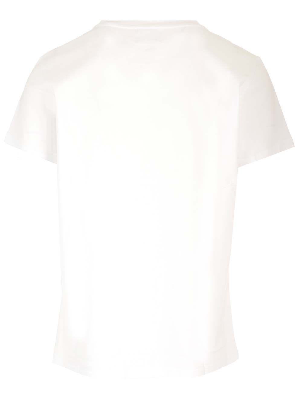 Isabel Marant Round Neckline Jersey T-shirt Shirt In White