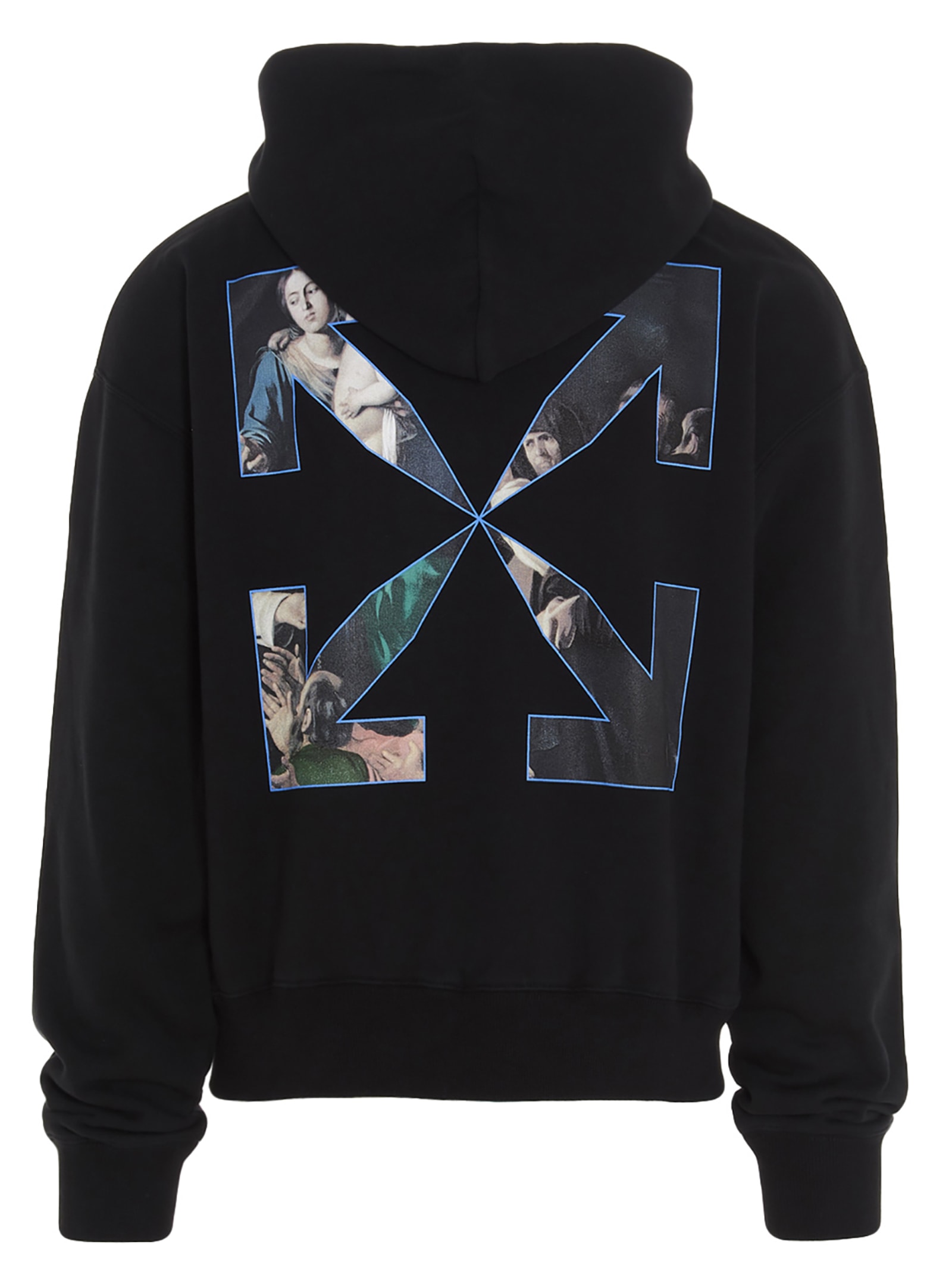 off white caravaggio hoodie black
