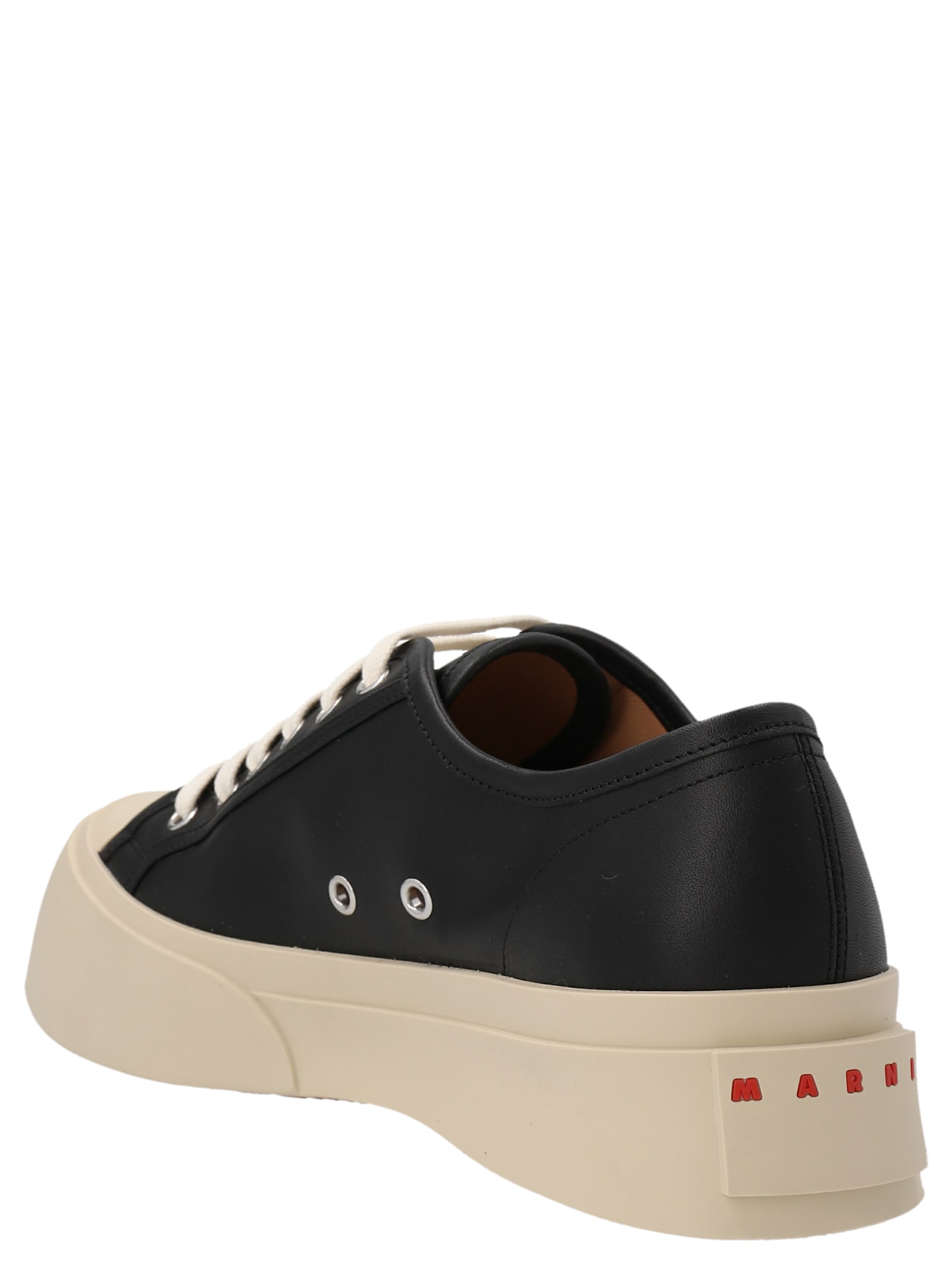Shop Marni Pablo Sneakers In White/black