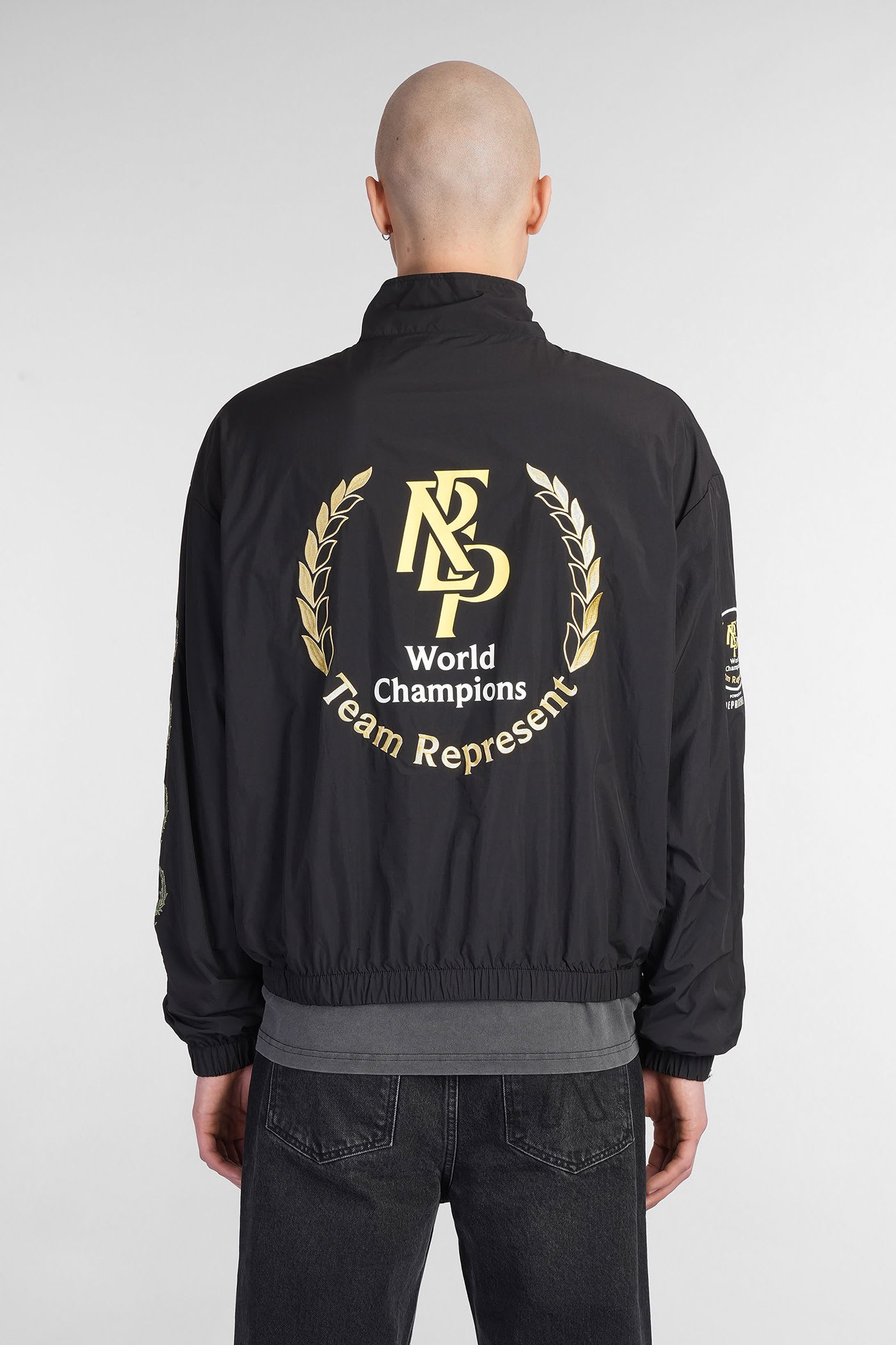 Represent Casual Jacket In Black Nylon