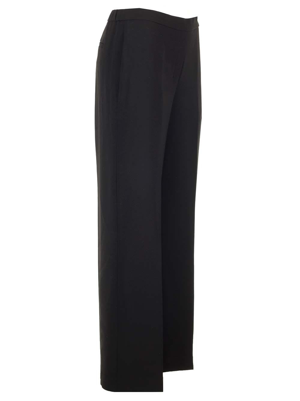 Shop Theory Admiral Black Crepe Trousers