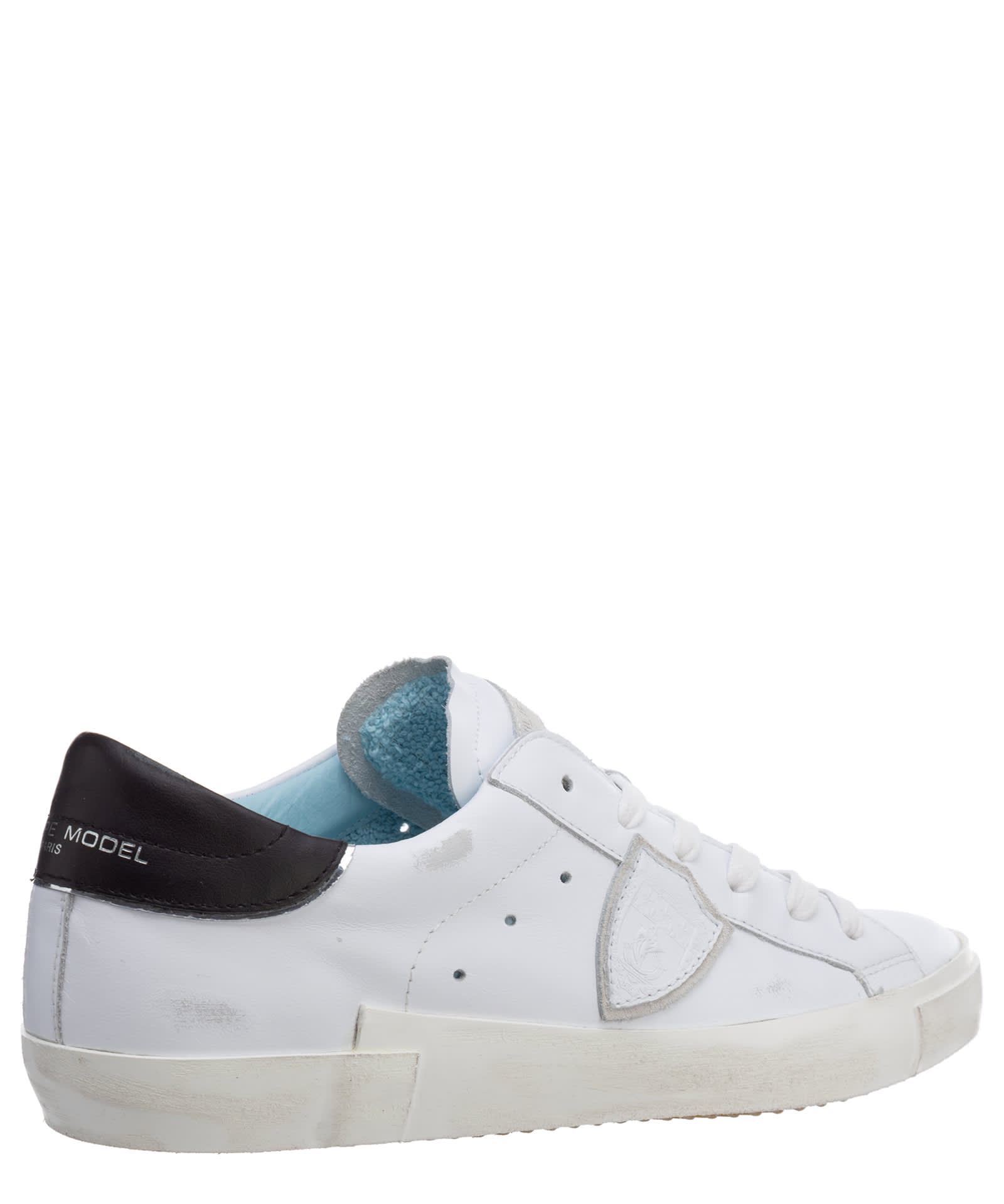 Shop Philippe Model Prsx Leather Sneakers