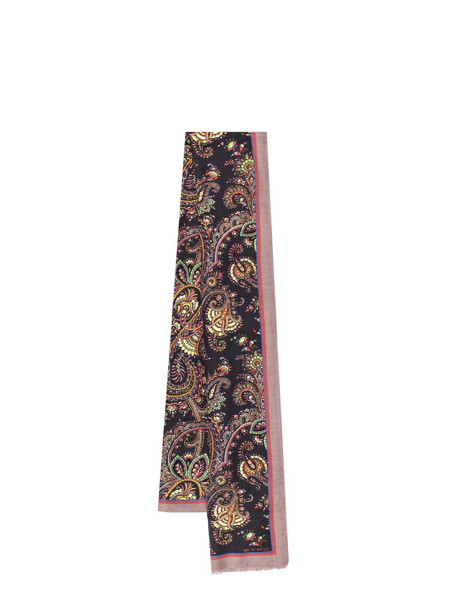 Paisley Silk And Cashmere Scarf